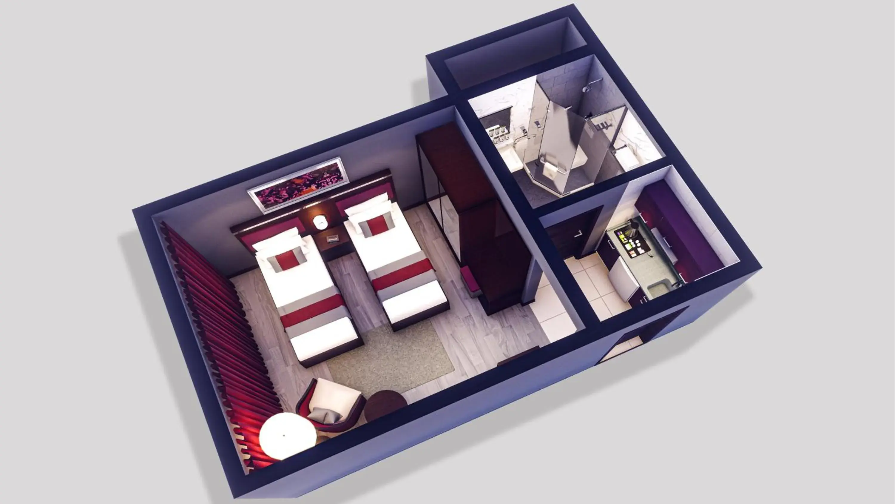 Standard Twin Room in Normas Hotel Standard Twin Room in Normas Hotel