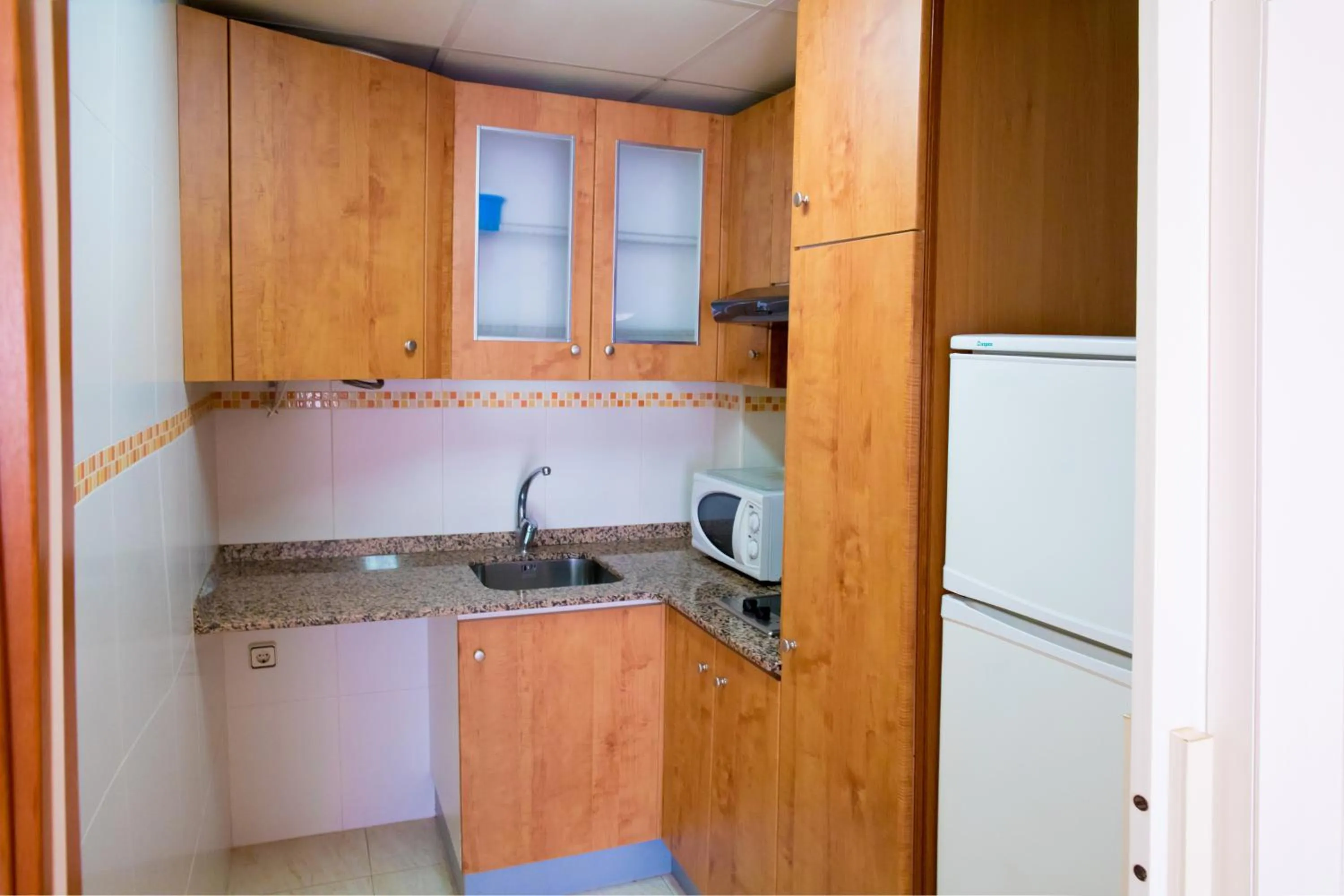 Kitchen or kitchenette in Hotel Jardí Apartaments