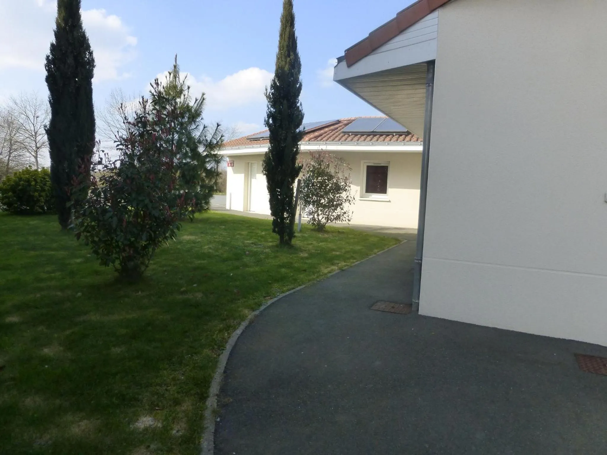 Garden view in La Godinière