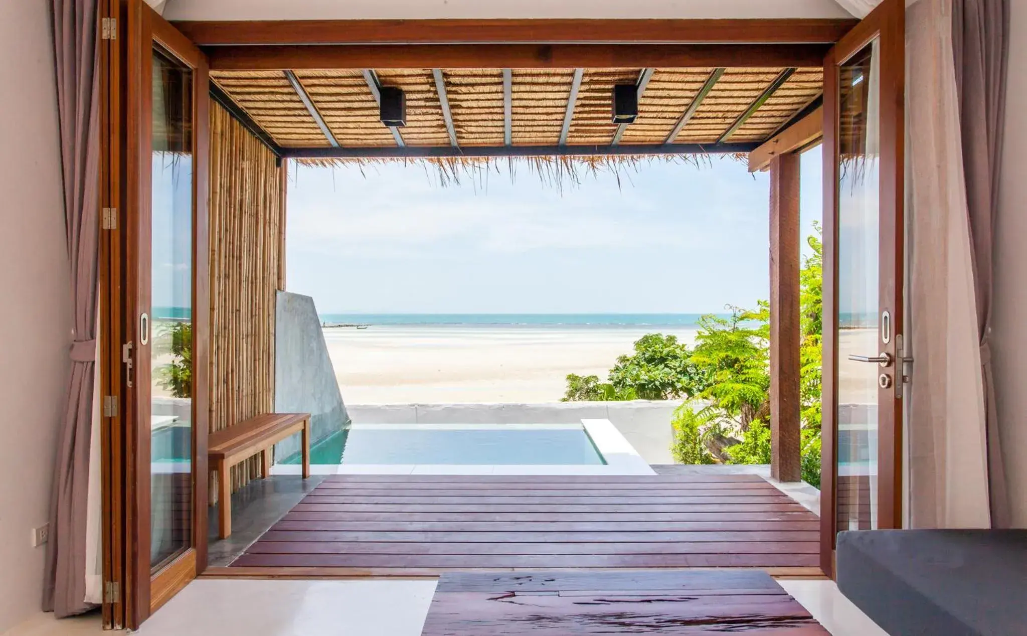 Pool view in The Humble Villas Pool view in The Humble Villas
