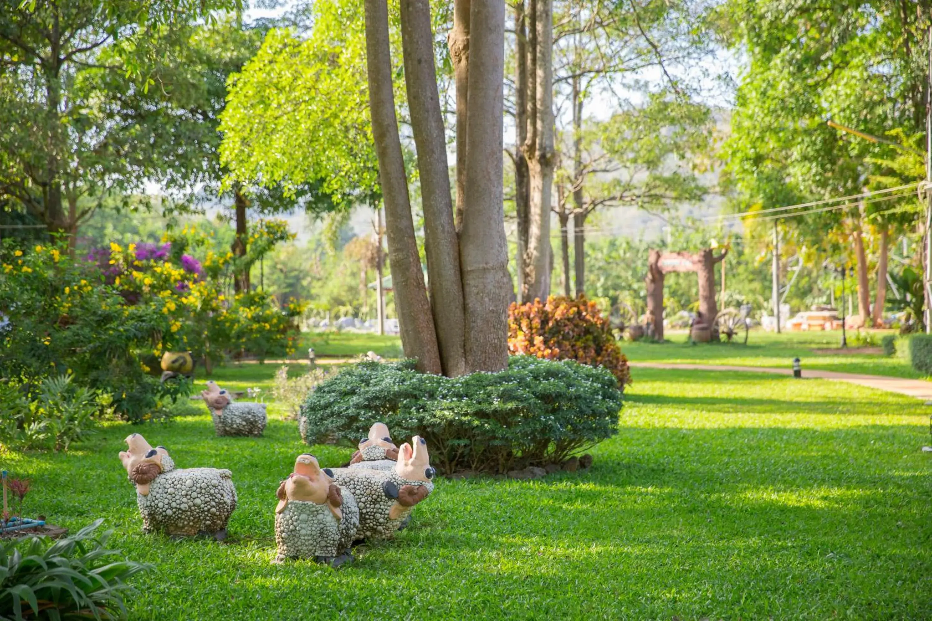 Garden view in Diamond Hill Resort Garden view in Diamond Hill Resort