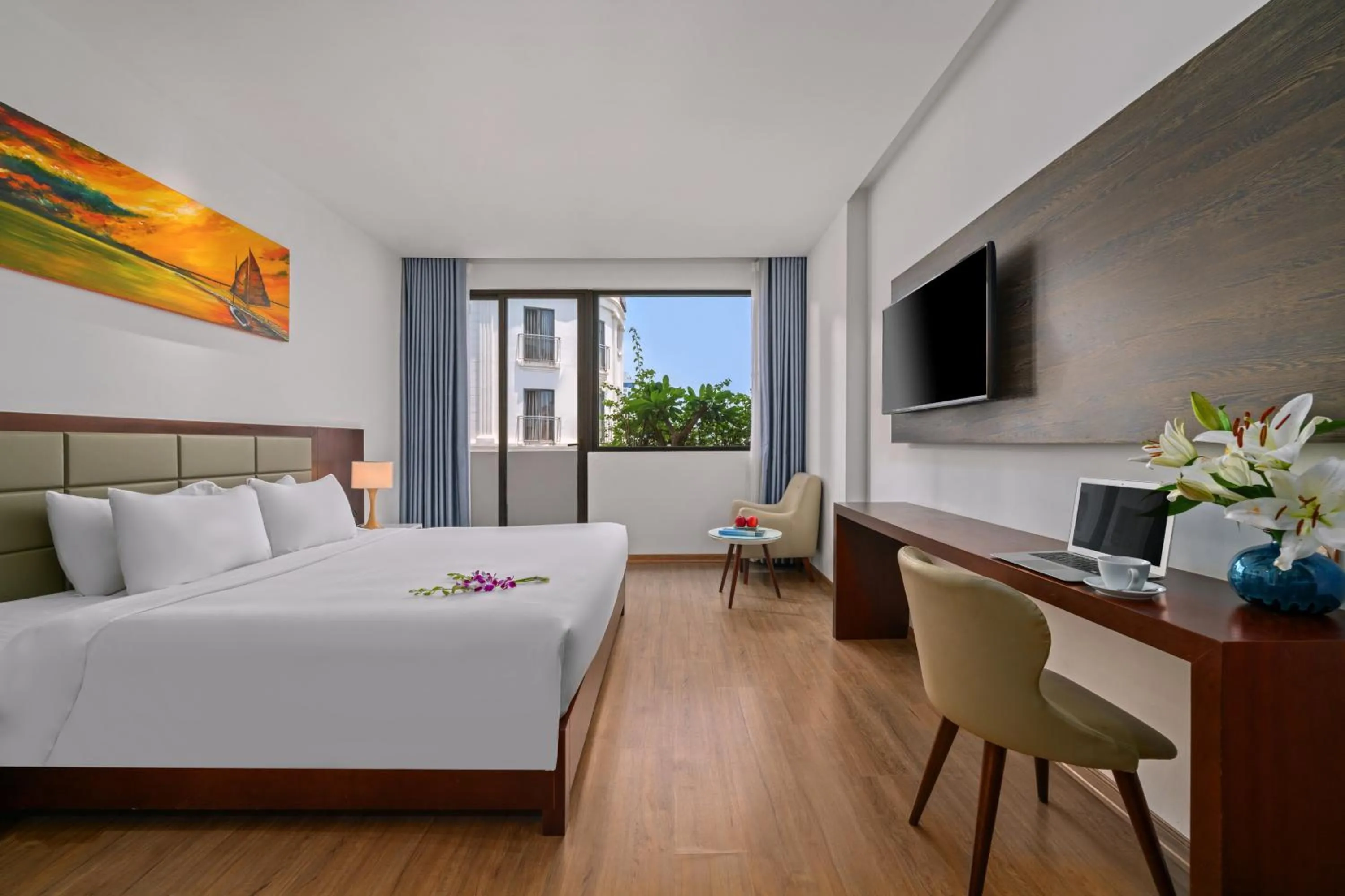 Bed in Aria Grand Hotel & Spa