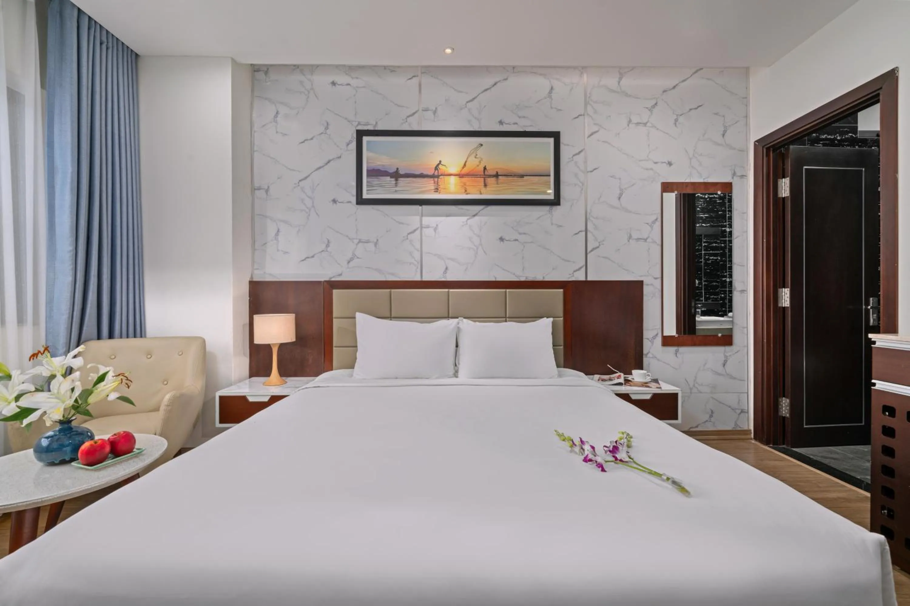 Bed in Aria Grand Hotel & Spa