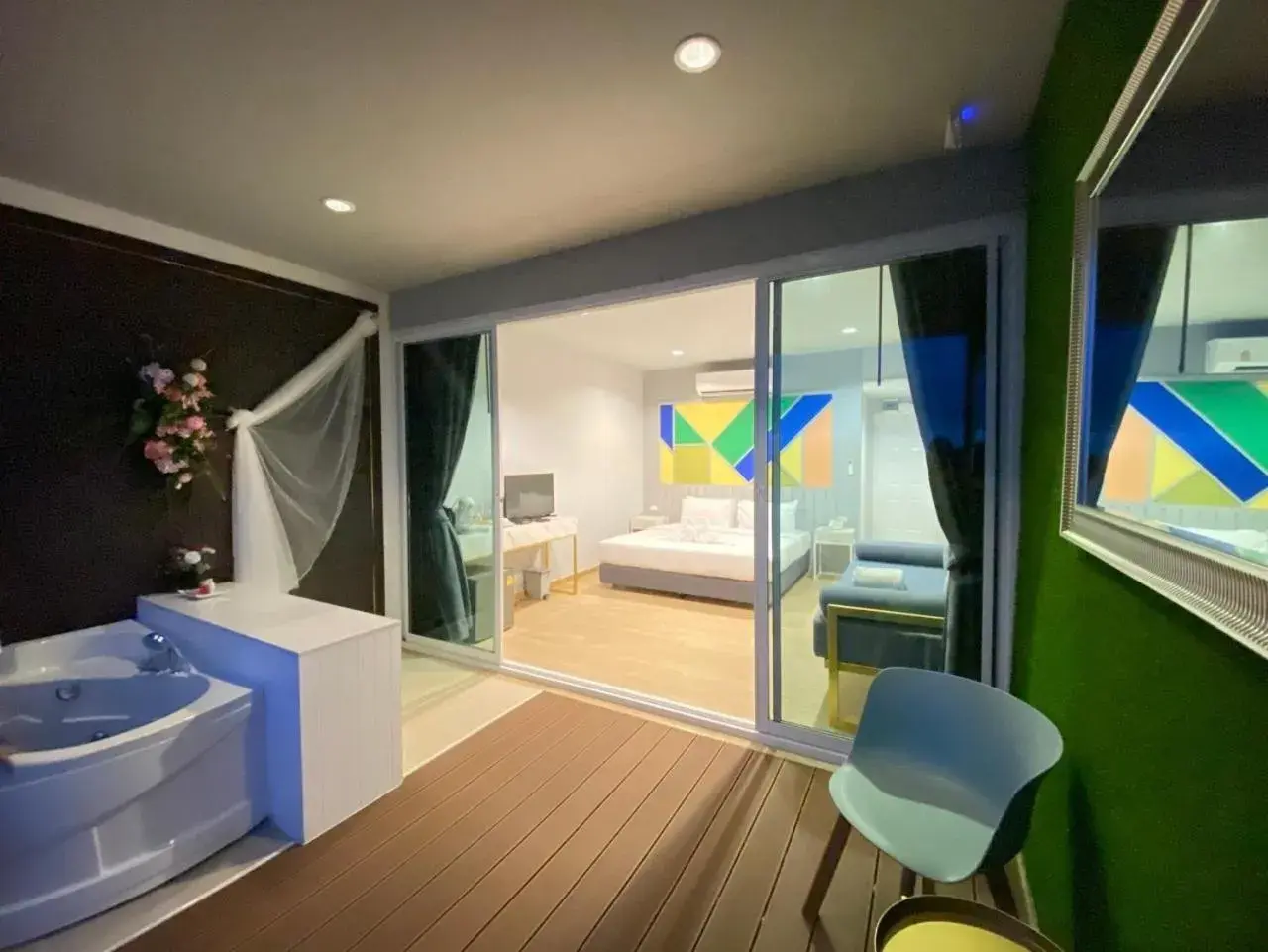 Bed in Raya Buri Resort Kanchanaburi Bed in Raya Buri Resort Kanchanaburi