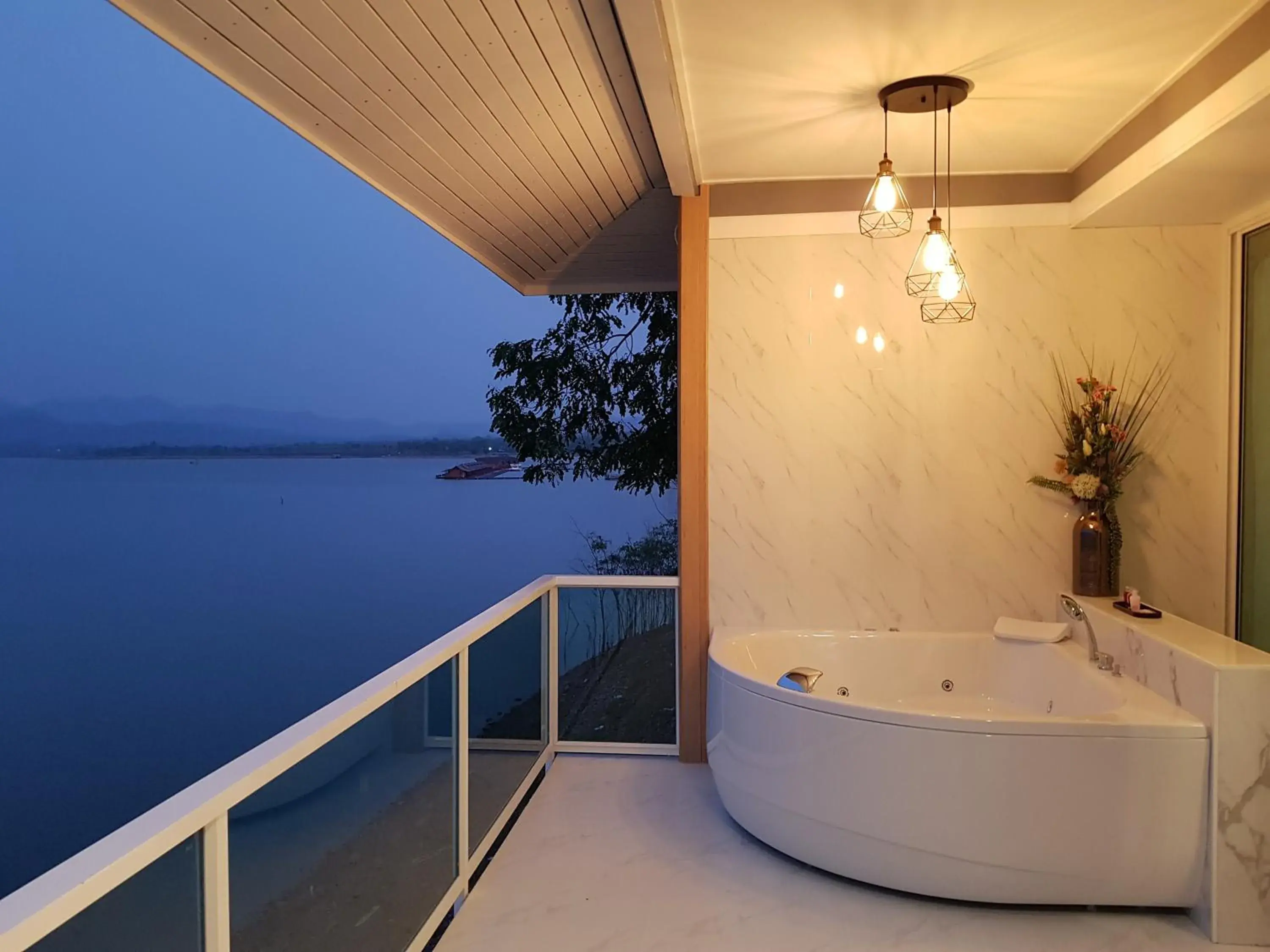 River view in Raya Buri Resort Kanchanaburi River view in Raya Buri Resort Kanchanaburi