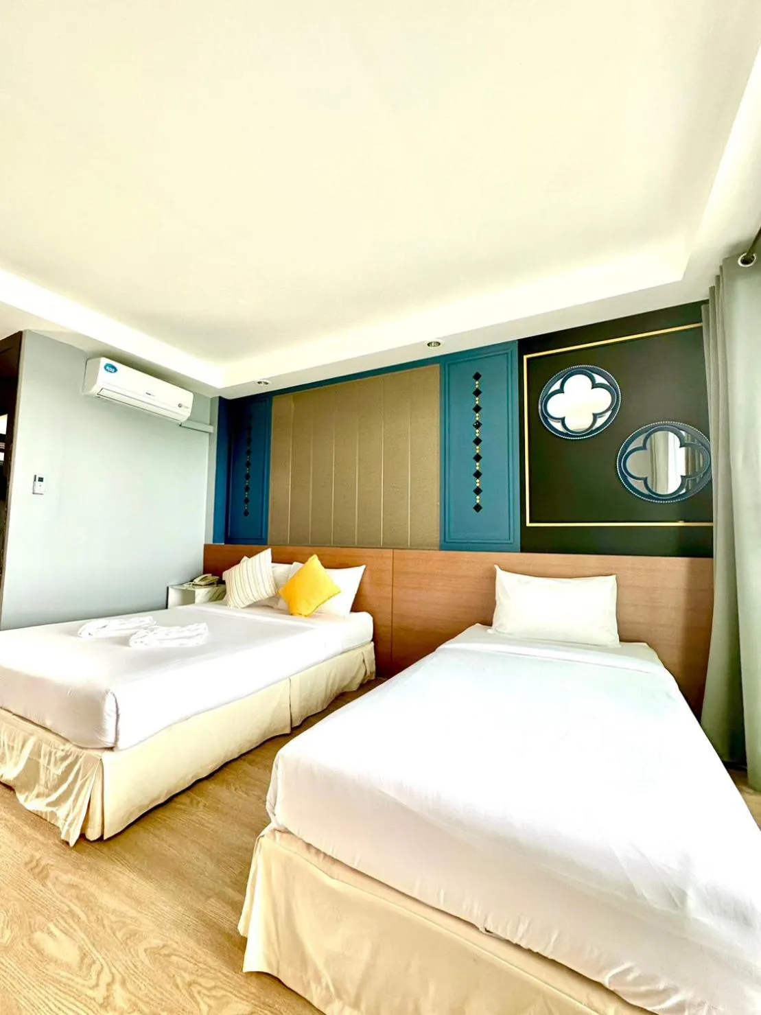 Bed in Raya Buri Resort Kanchanaburi