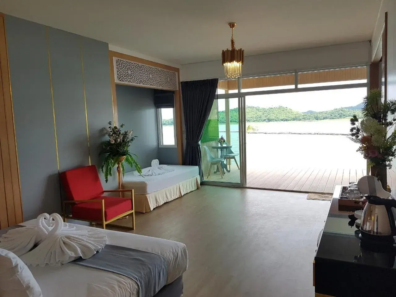 Bed in Raya Buri Resort Kanchanaburi Bed in Raya Buri Resort Kanchanaburi