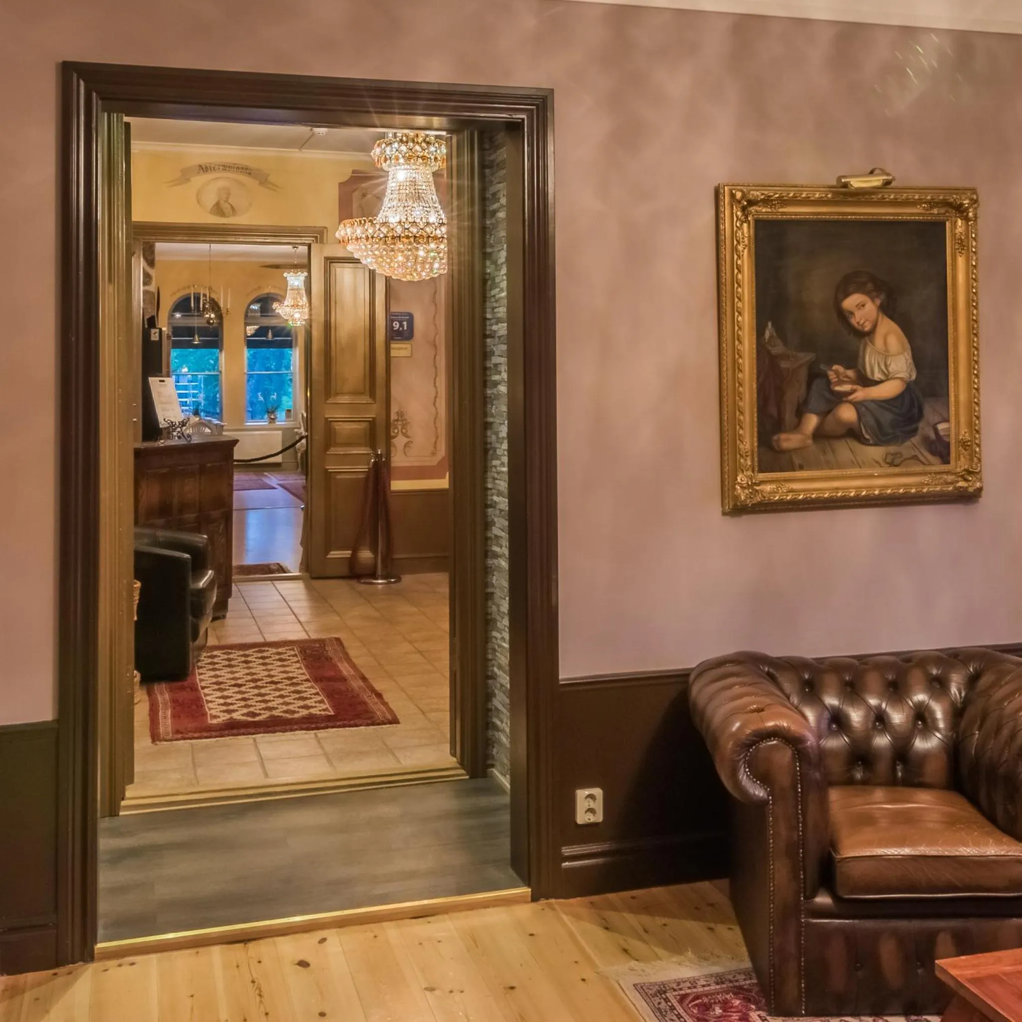 Lobby or reception in Skultuna Hotell & Konferens