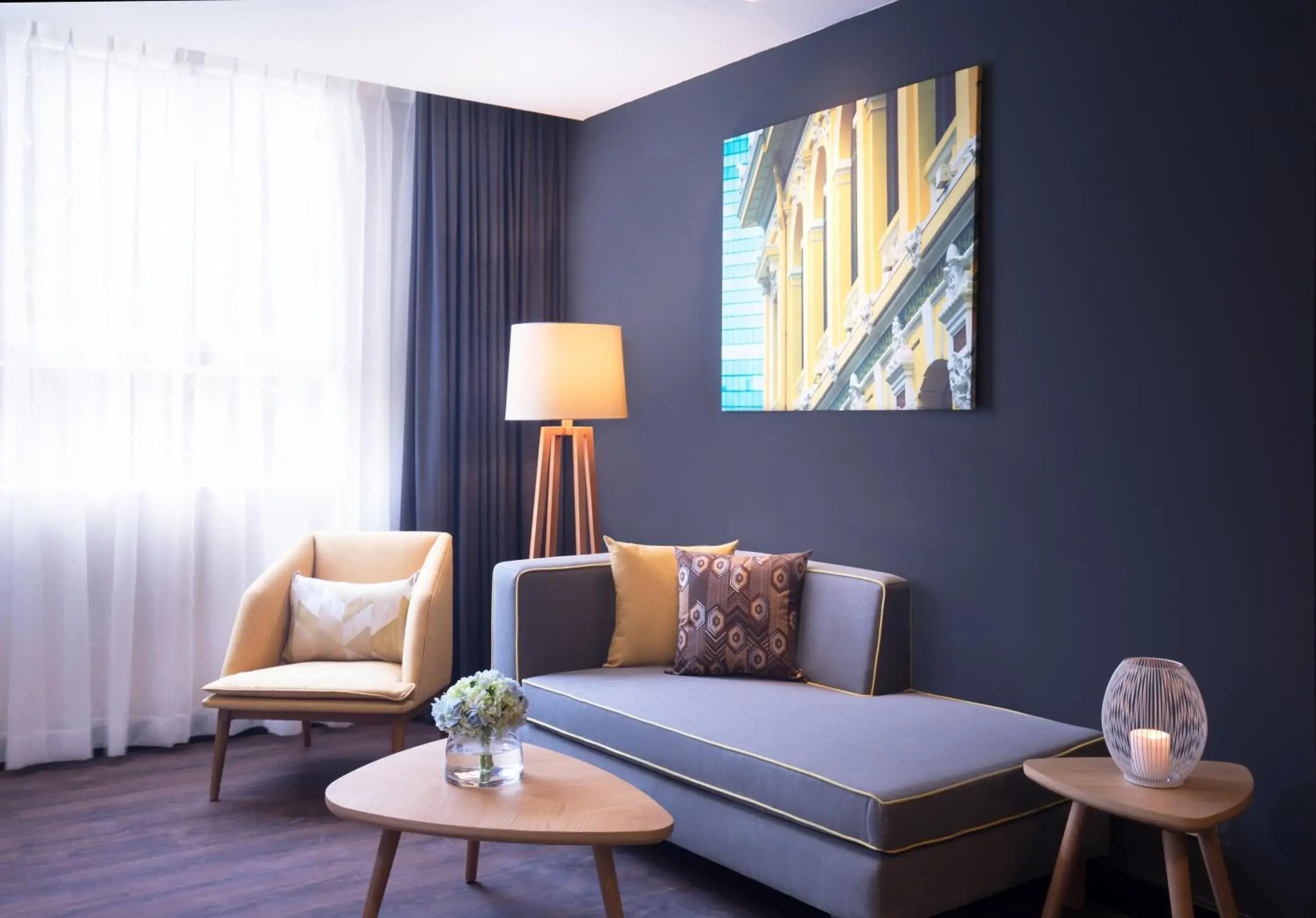 Living room, Bed in Citadines Central Binh Duong Living room, Bed in Citadines Central Binh Duong