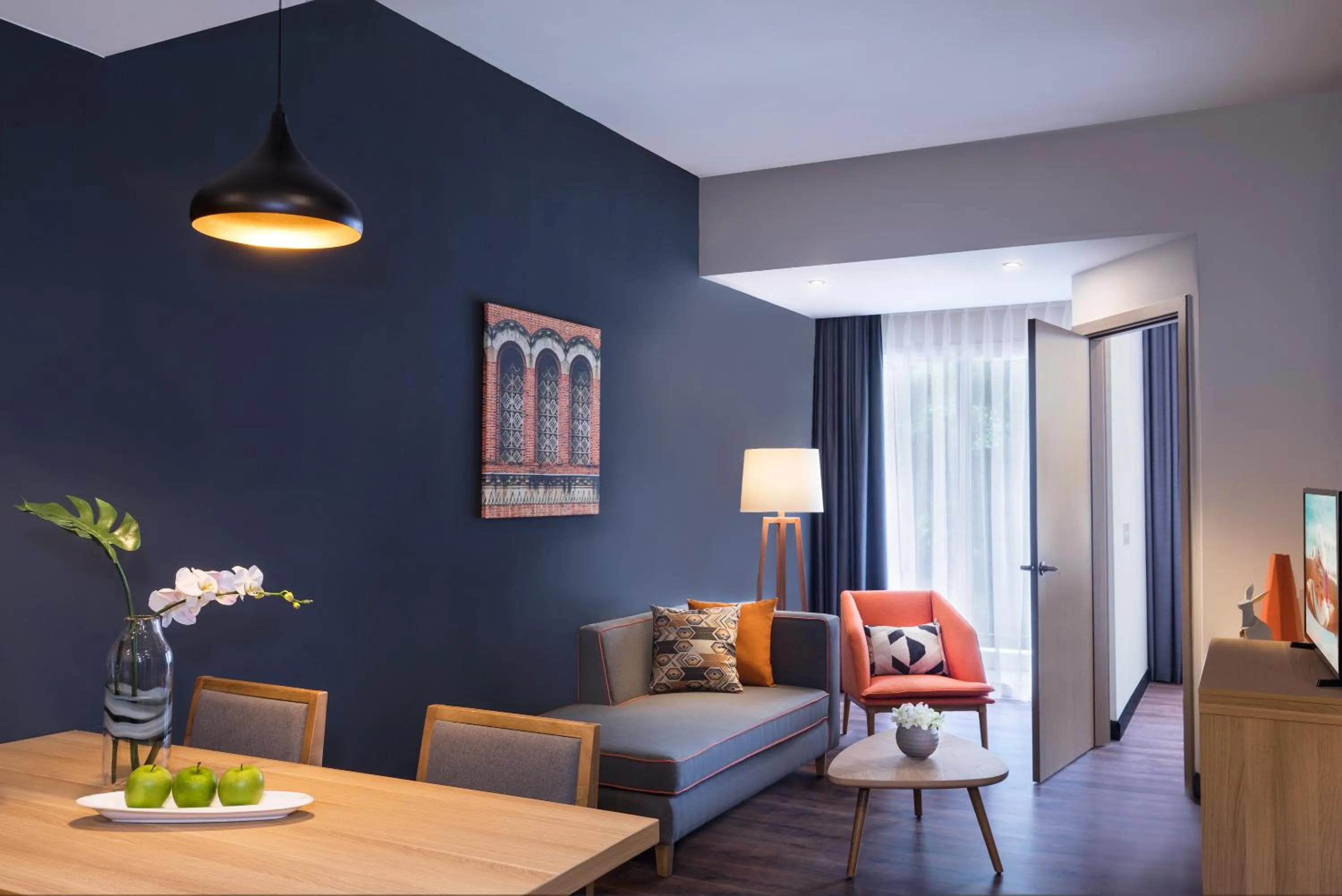 Living room in Citadines Central Binh Duong