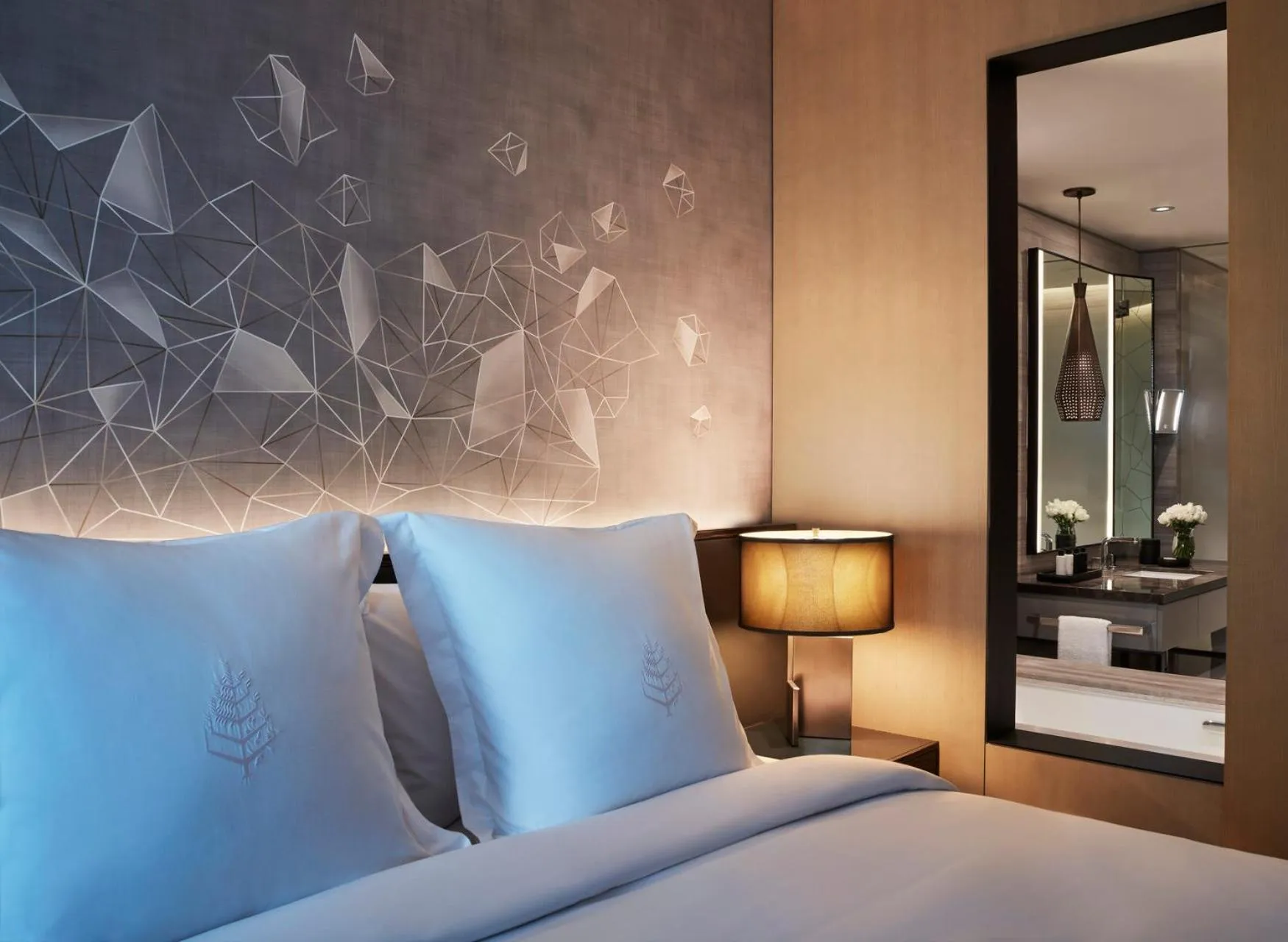 Bed in Four Seasons Hotel Bengaluru at Embassy ONE