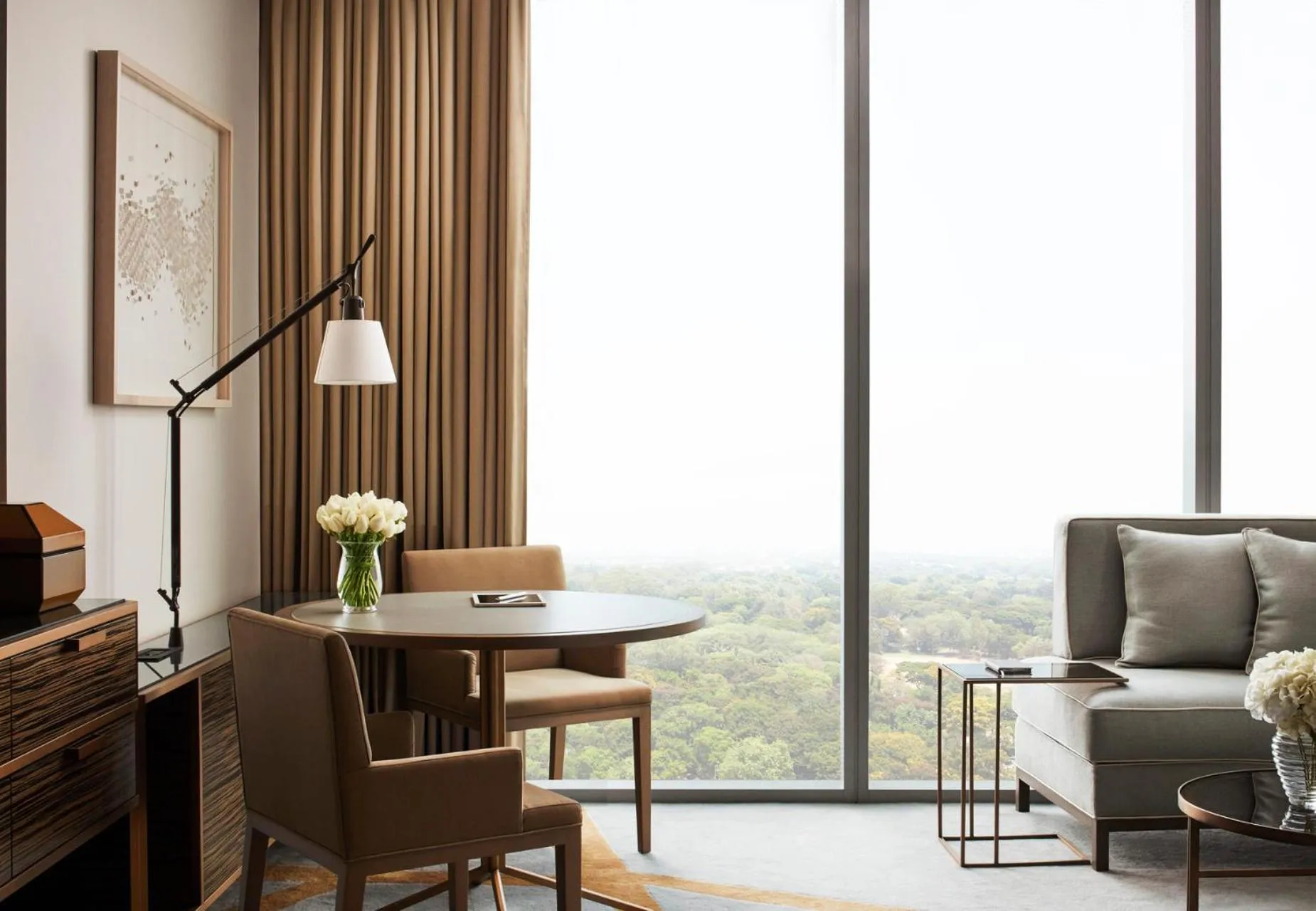 Living room in Four Seasons Hotel Bengaluru at Embassy ONE