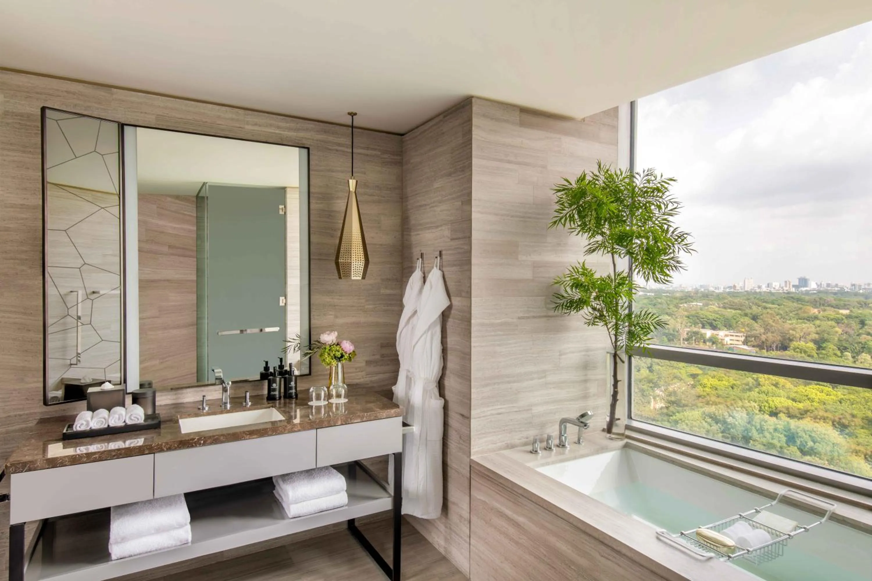 Bathroom in Four Seasons Hotel Bengaluru at Embassy ONE