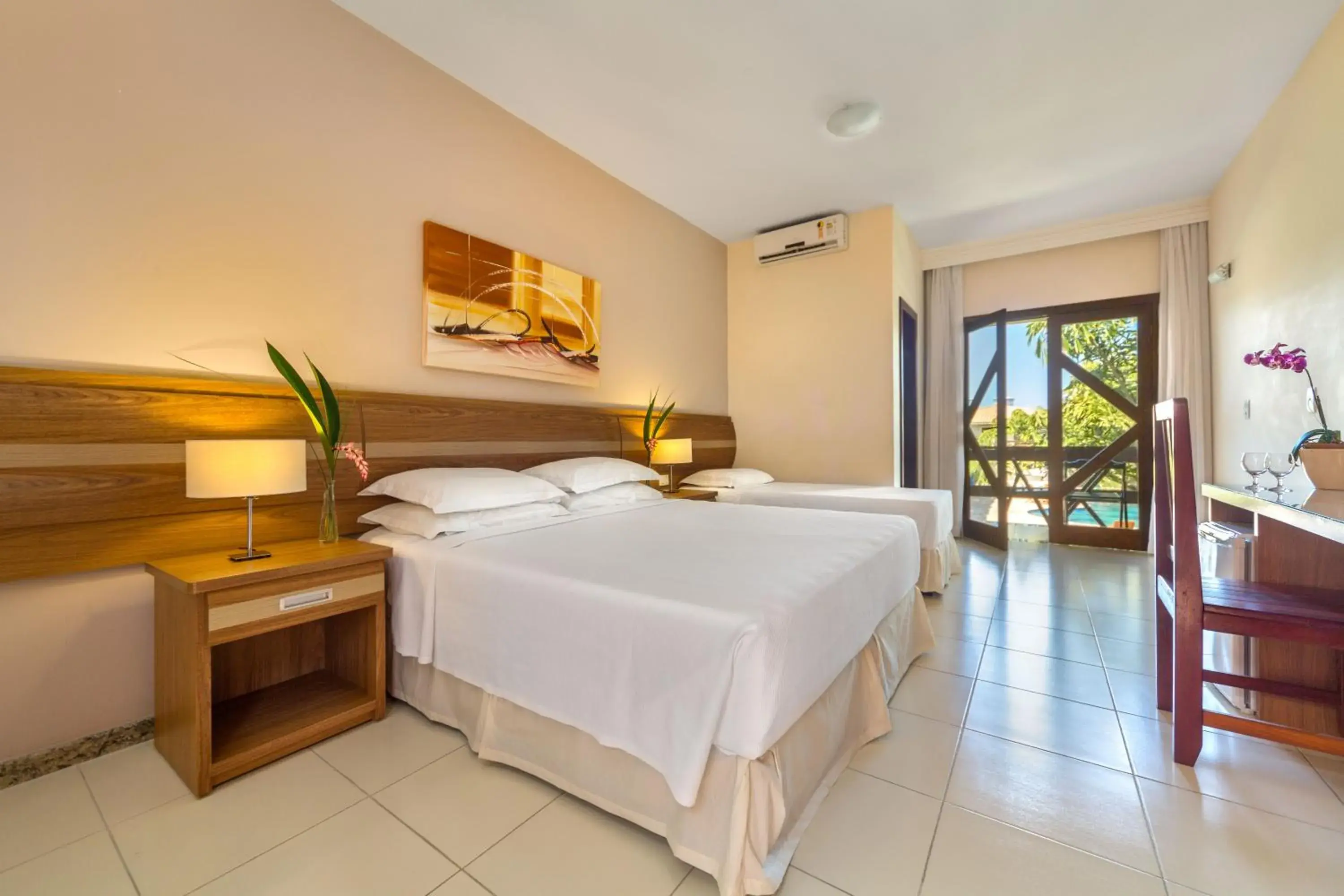 Bedroom, Bed in Vitoria Regia Praia Hotel Bedroom, Bed in Vitoria Regia Praia Hotel