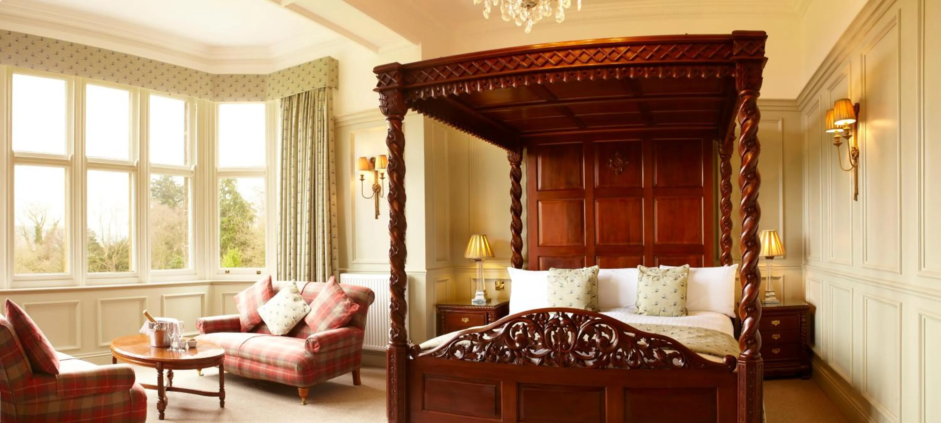 Bedroom, Bed in The Wrea Head Hall Country House Hotel & Restaurant