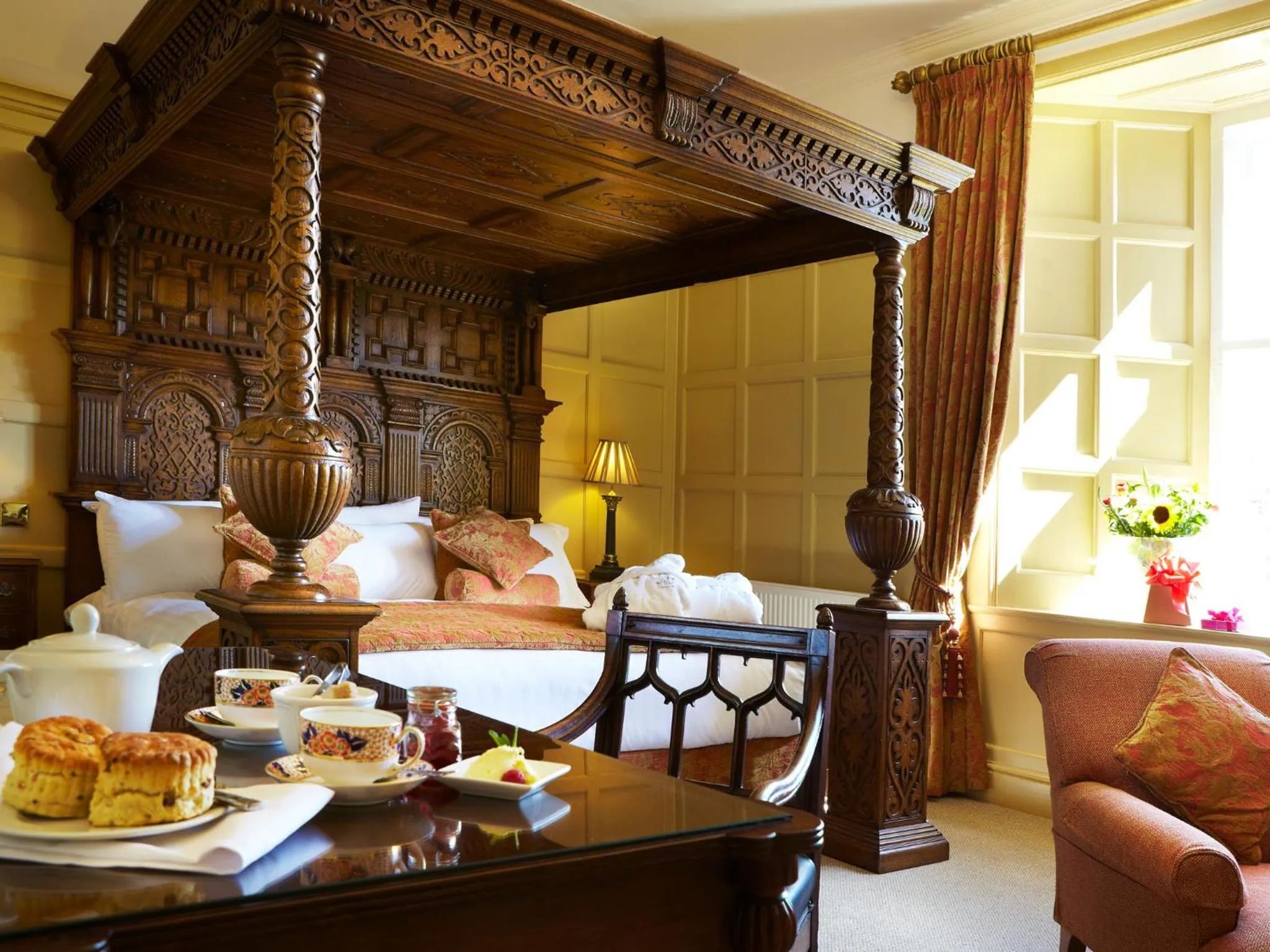Bed in The Wrea Head Hall Country House Hotel & Restaurant