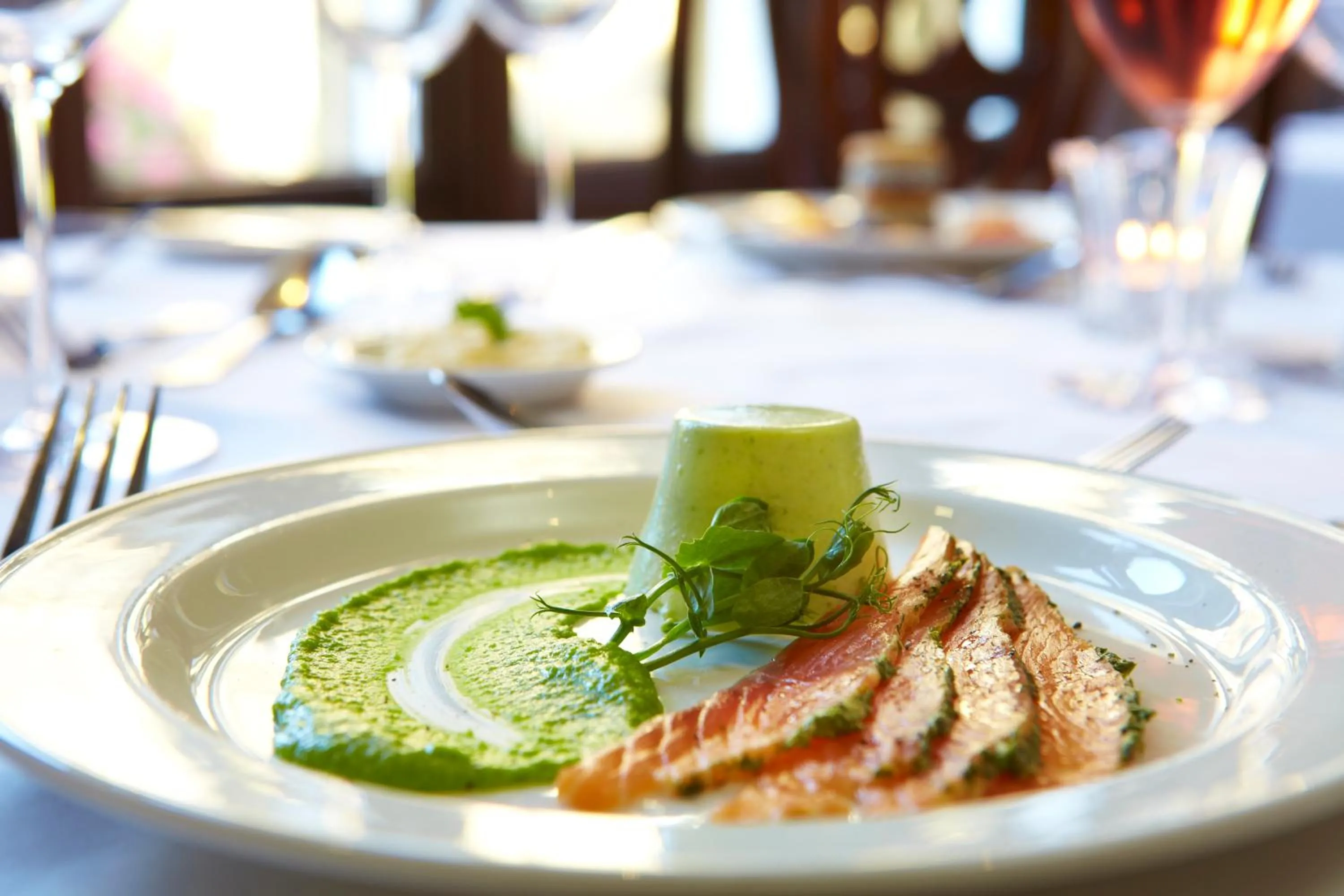 Food close-up in The Wrea Head Hall Country House Hotel & Restaurant