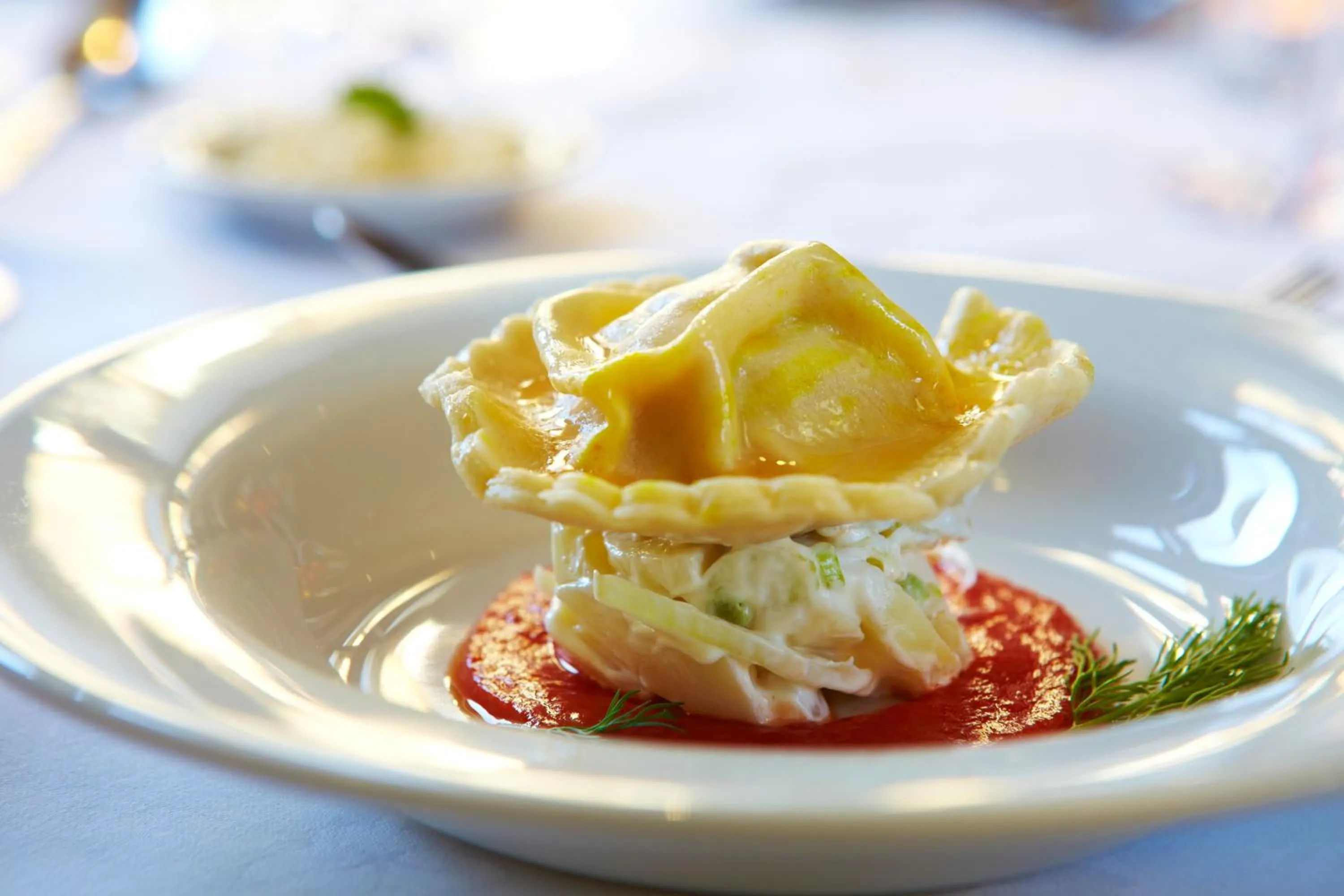 Food close-up in The Wrea Head Hall Country House Hotel & Restaurant