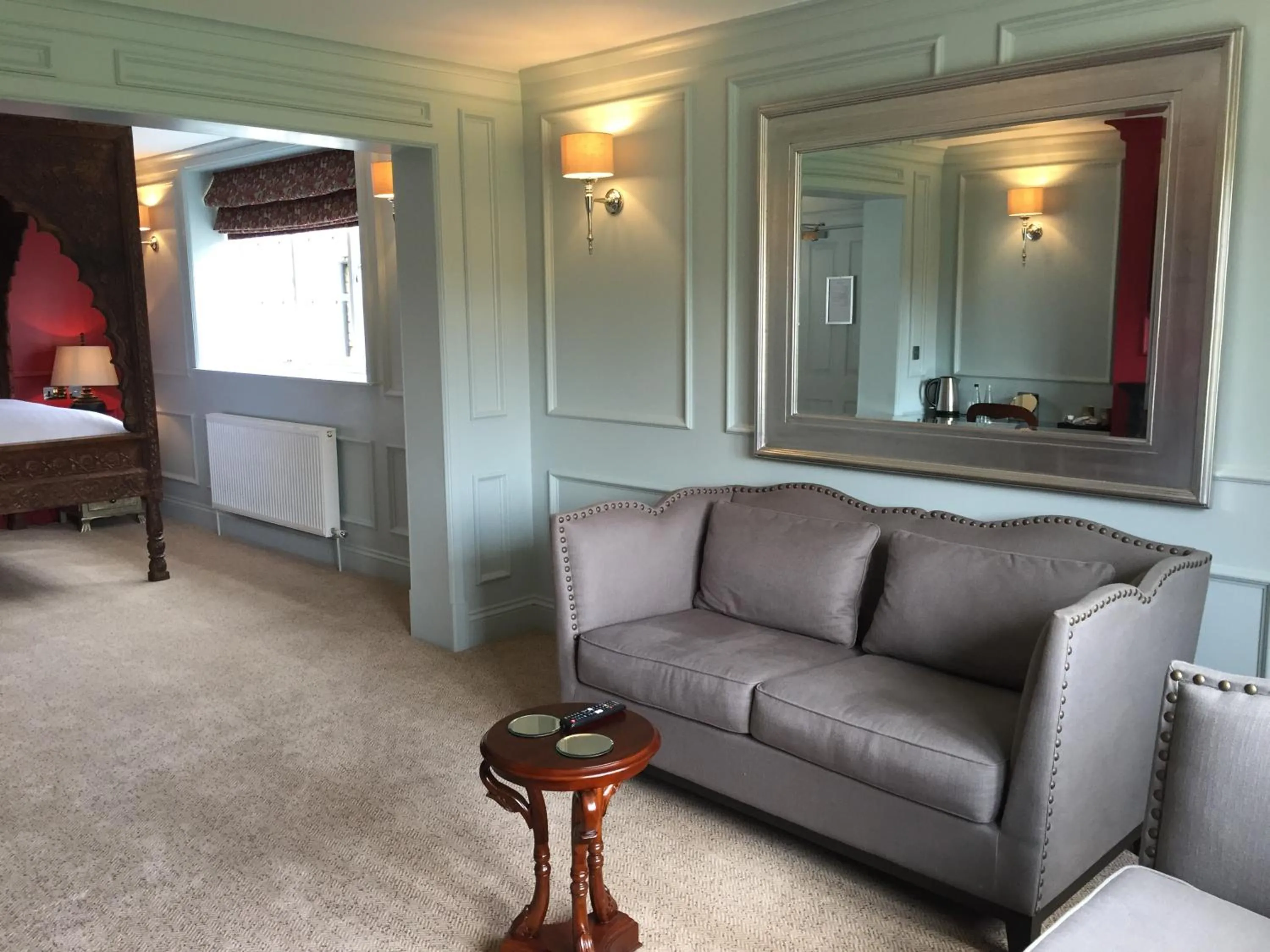 Living room, Bed in The Wrea Head Hall Country House Hotel & Restaurant