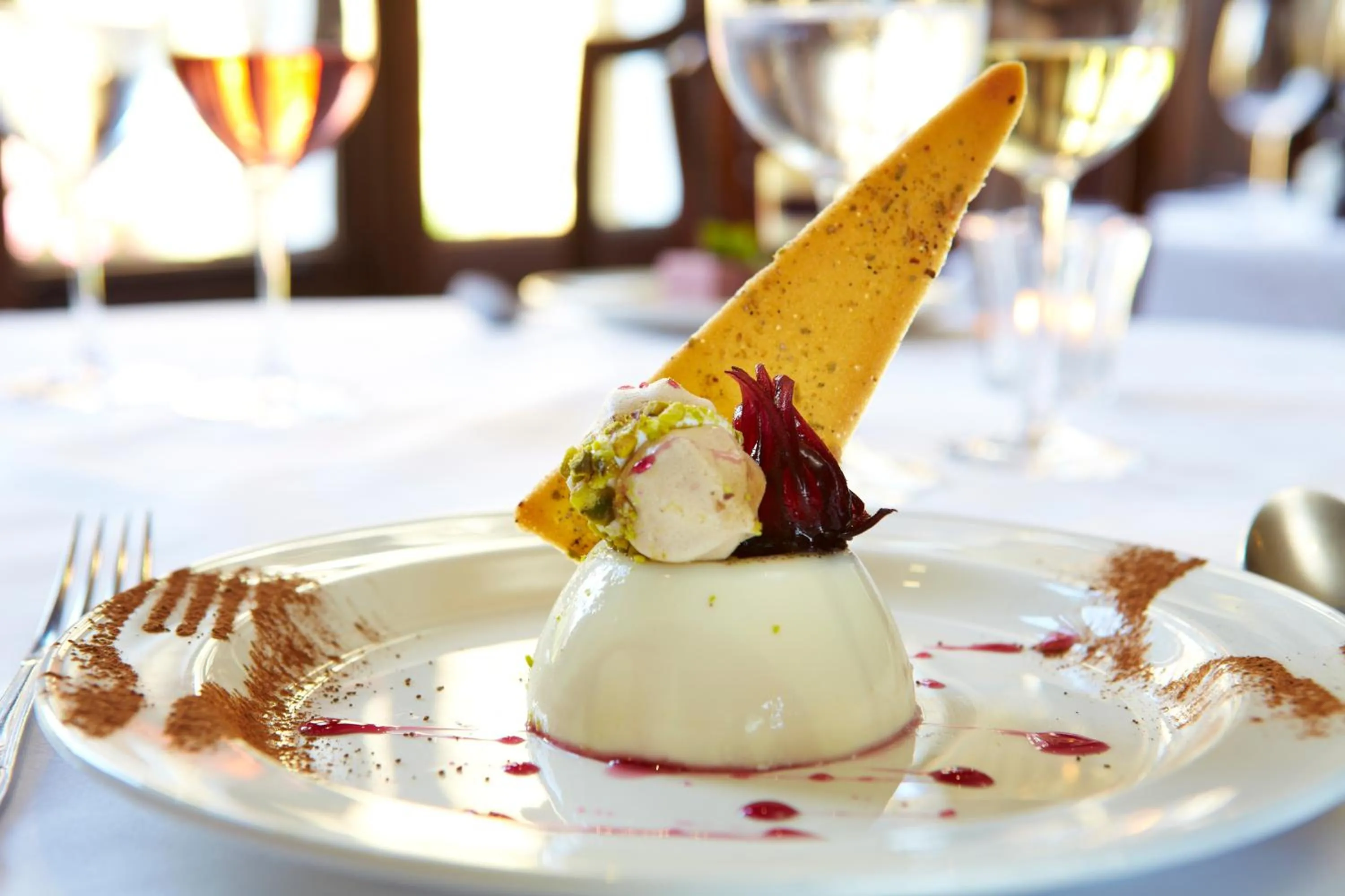 Food close-up in The Wrea Head Hall Country House Hotel & Restaurant