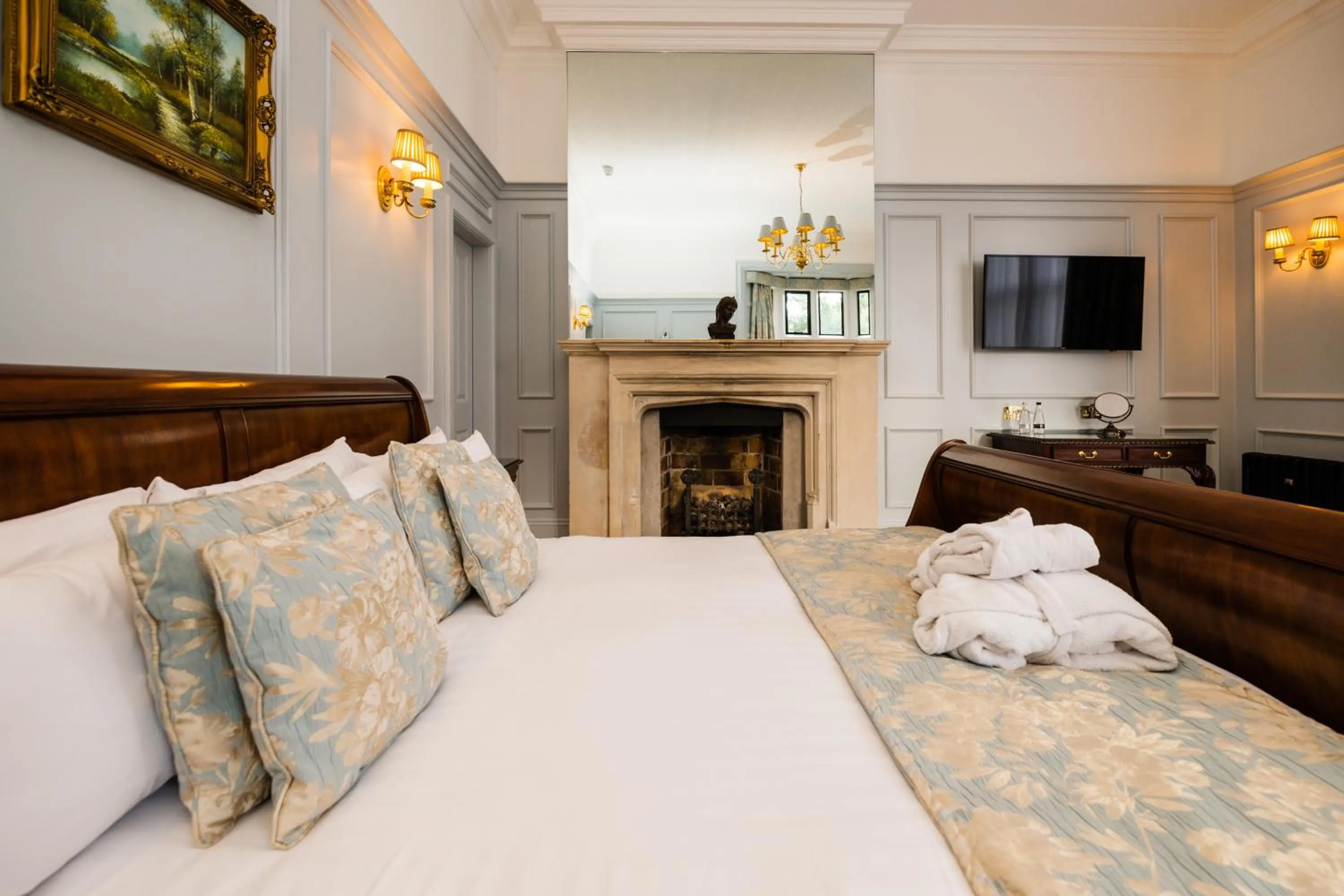 Bedroom, Bed in The Wrea Head Hall Country House Hotel & Restaurant