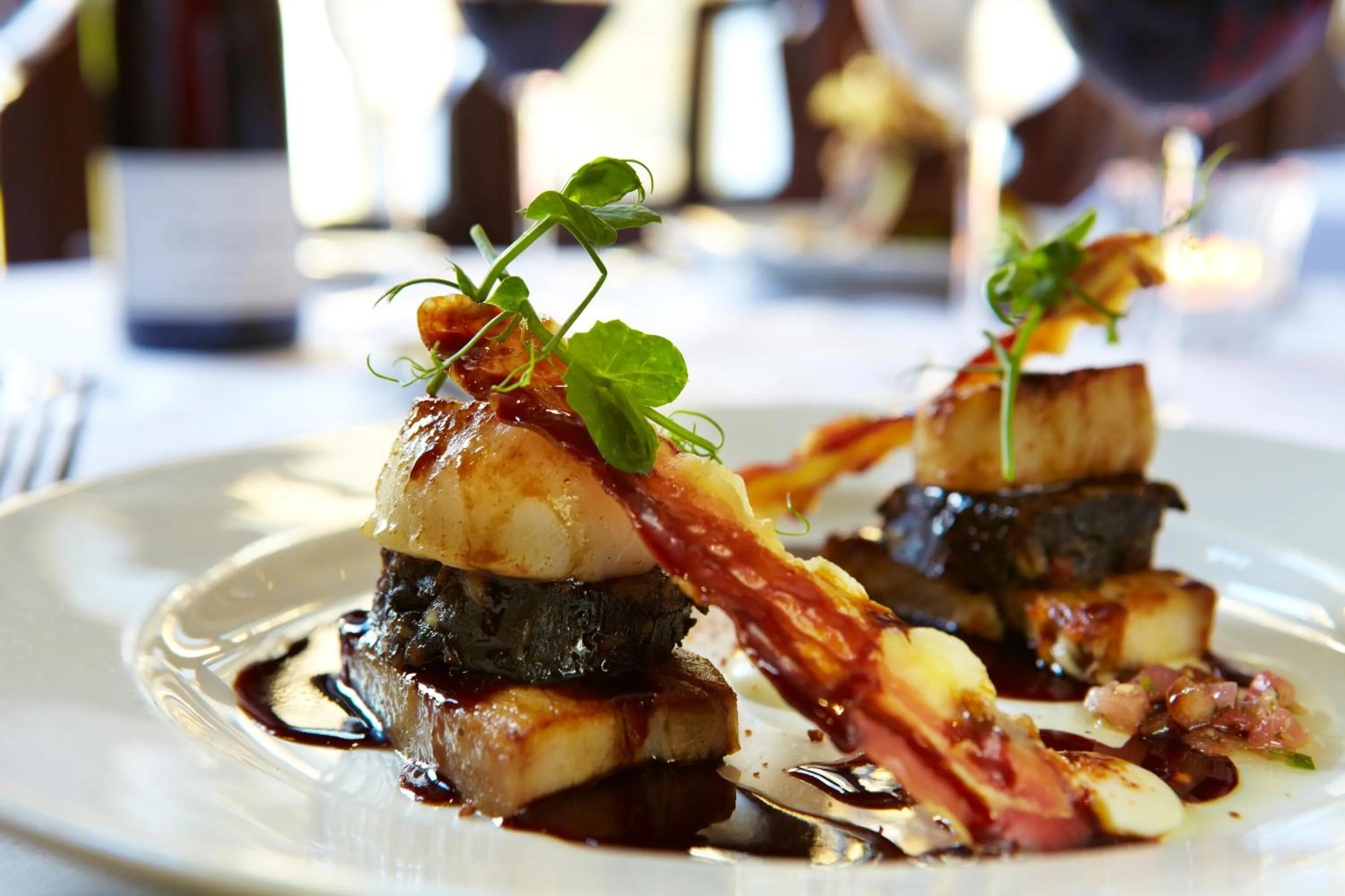 Food close-up in The Wrea Head Hall Country House Hotel & Restaurant
