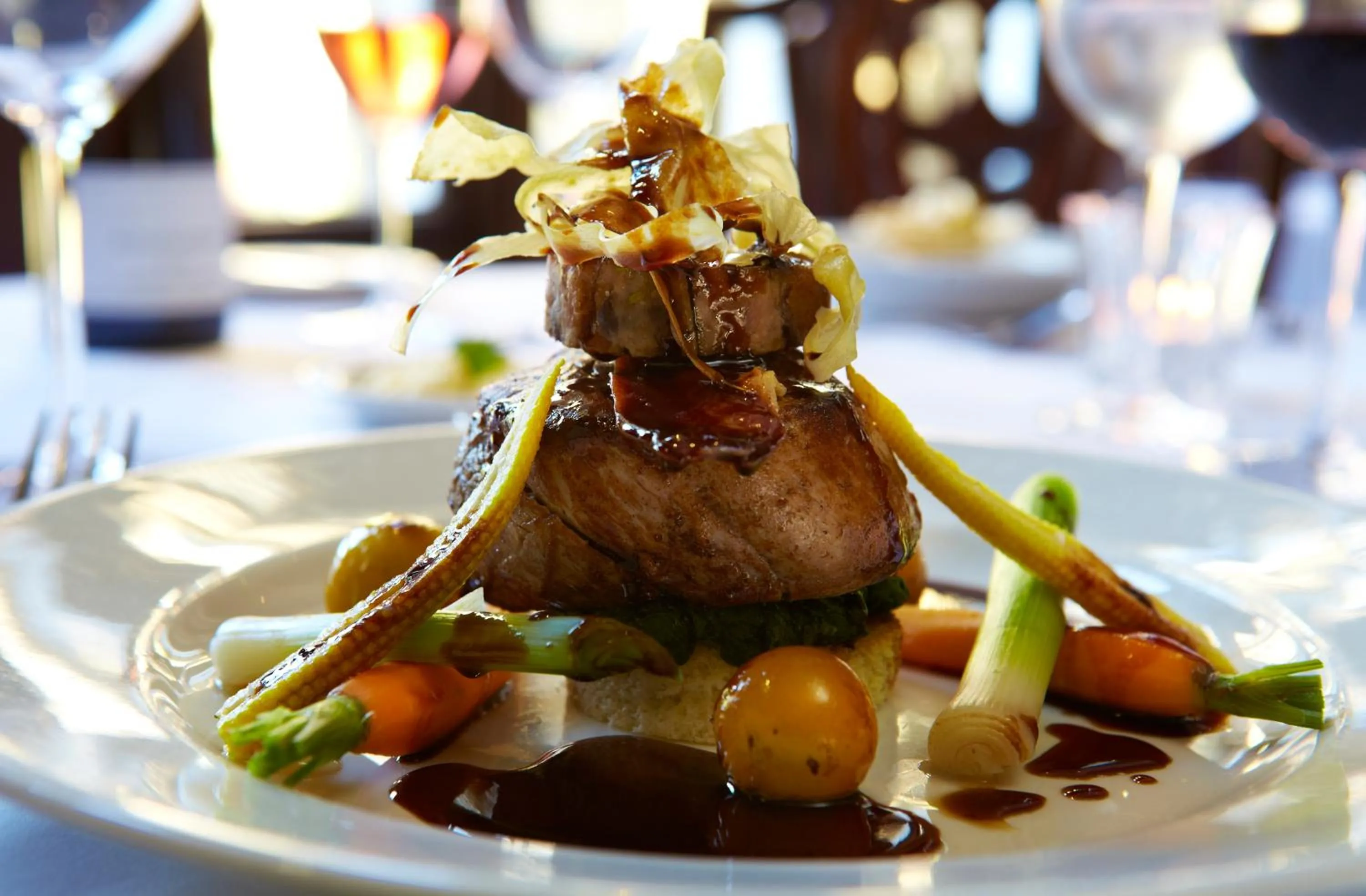 Food close-up in The Wrea Head Hall Country House Hotel & Restaurant