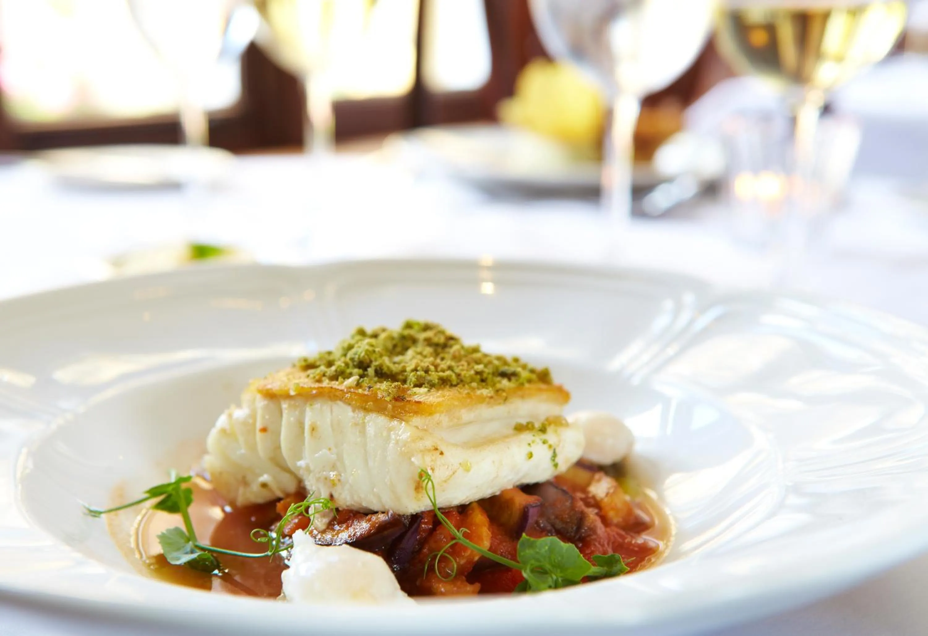 Food close-up in The Wrea Head Hall Country House Hotel & Restaurant