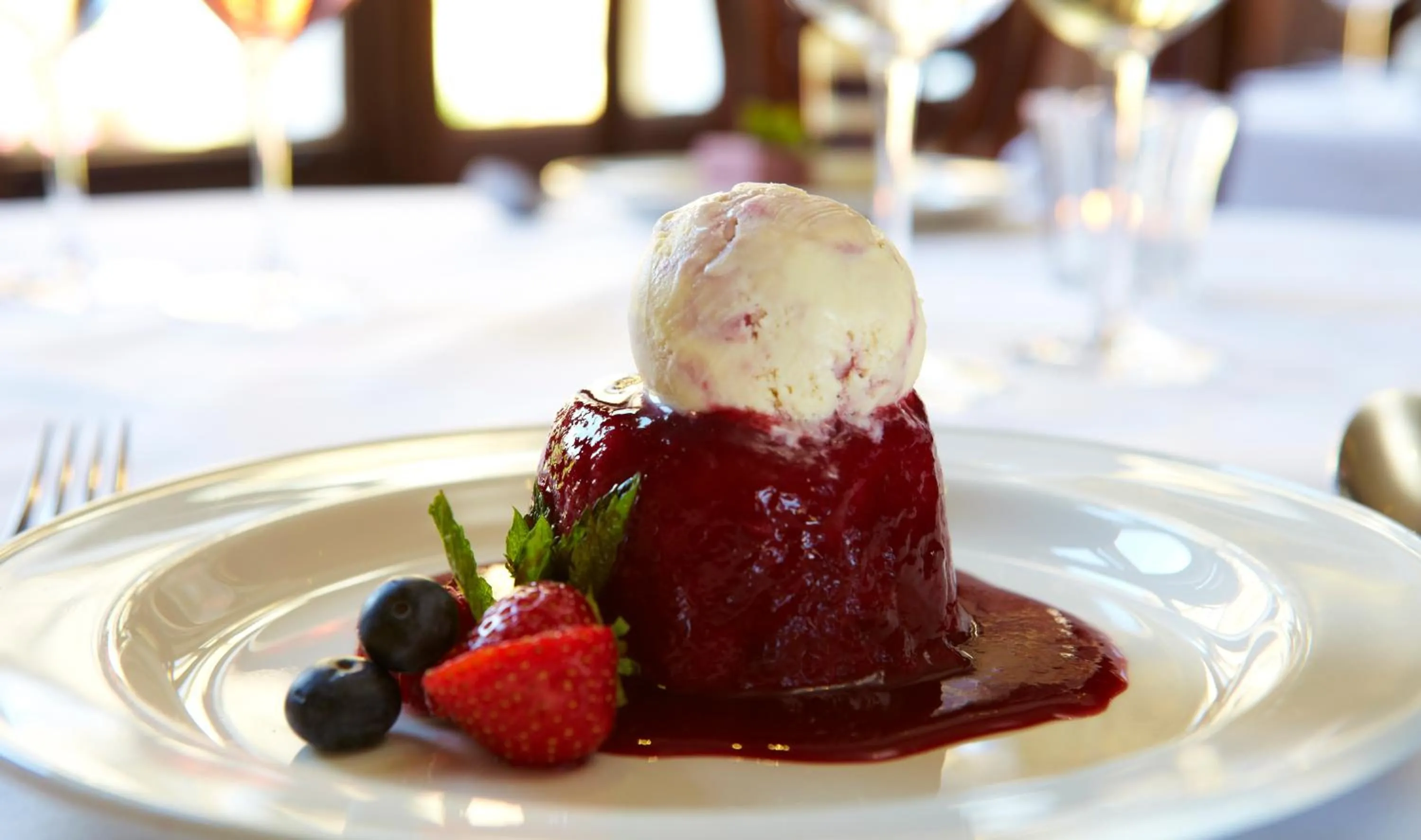 Food close-up in The Wrea Head Hall Country House Hotel & Restaurant