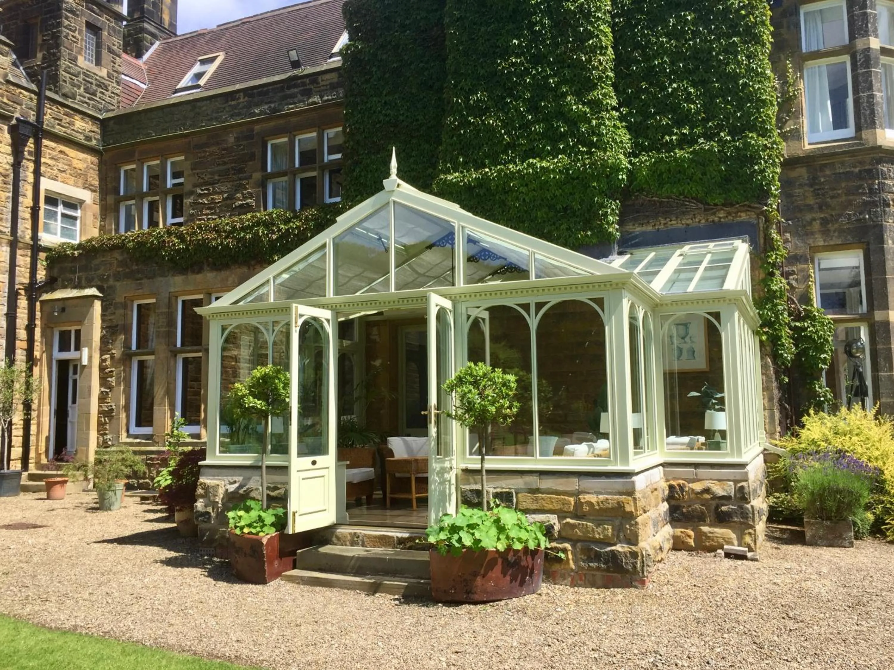 Balcony/Terrace in The Wrea Head Hall Country House Hotel & Restaurant