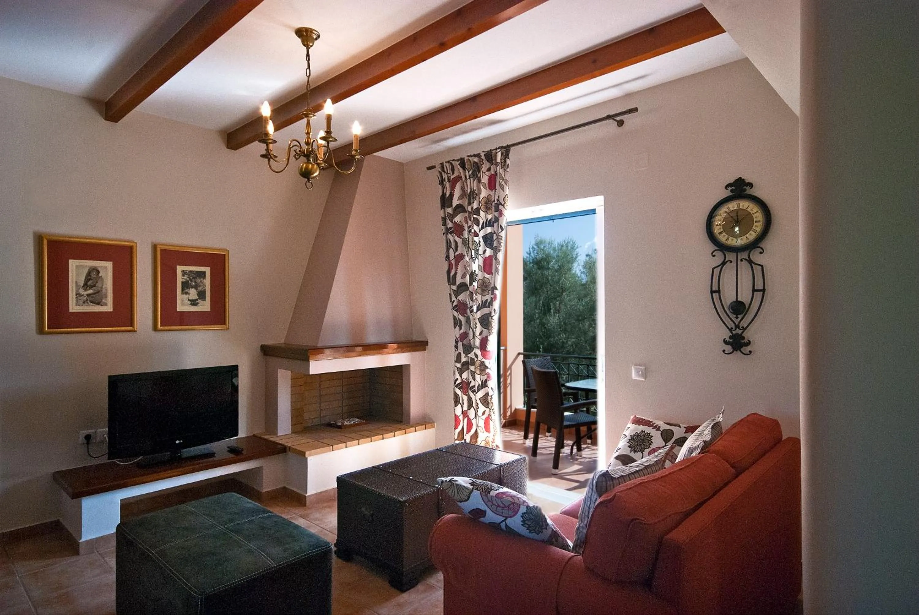 Seating area in Anthias Garden