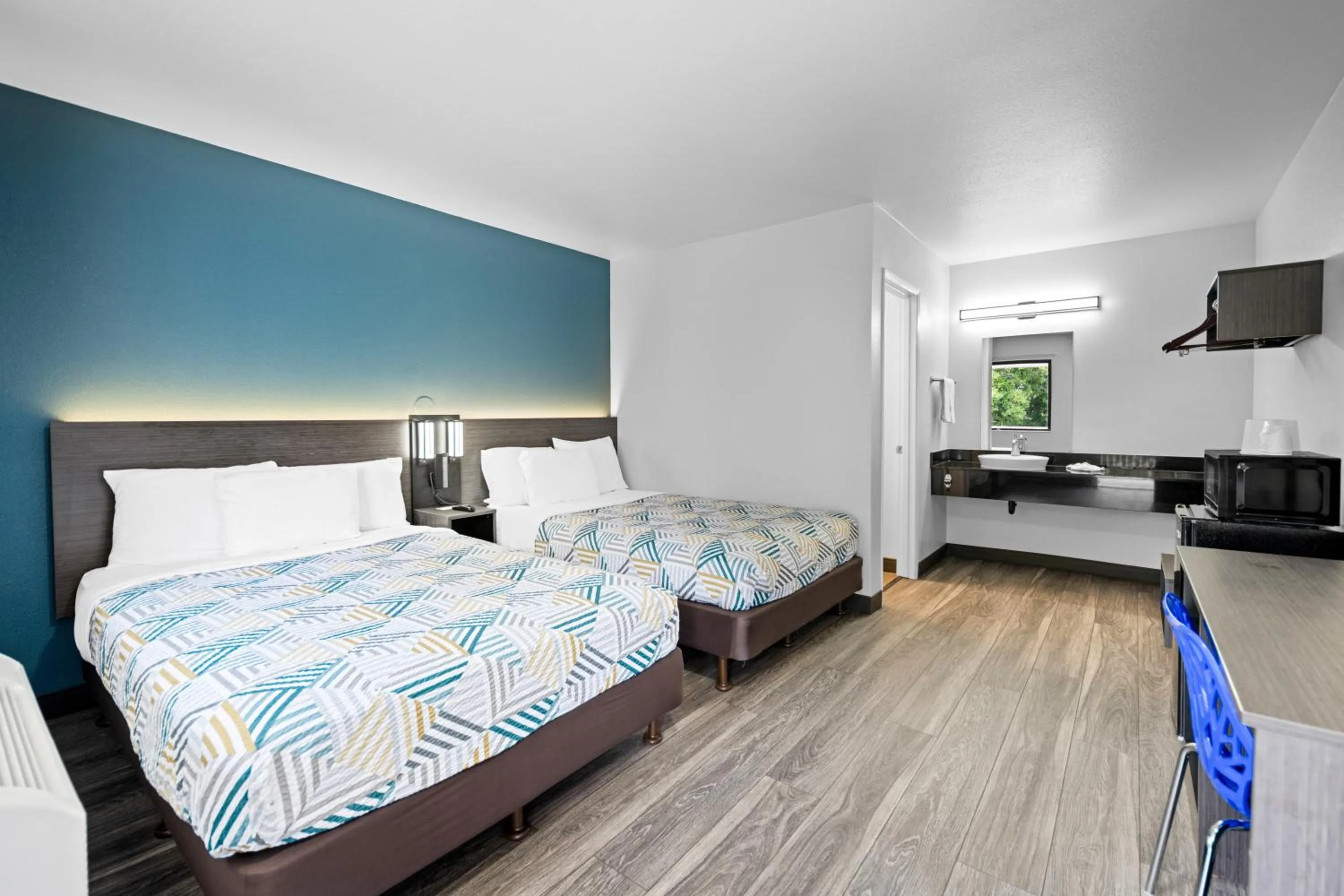 Bed in Motel 6-Monterey, CA