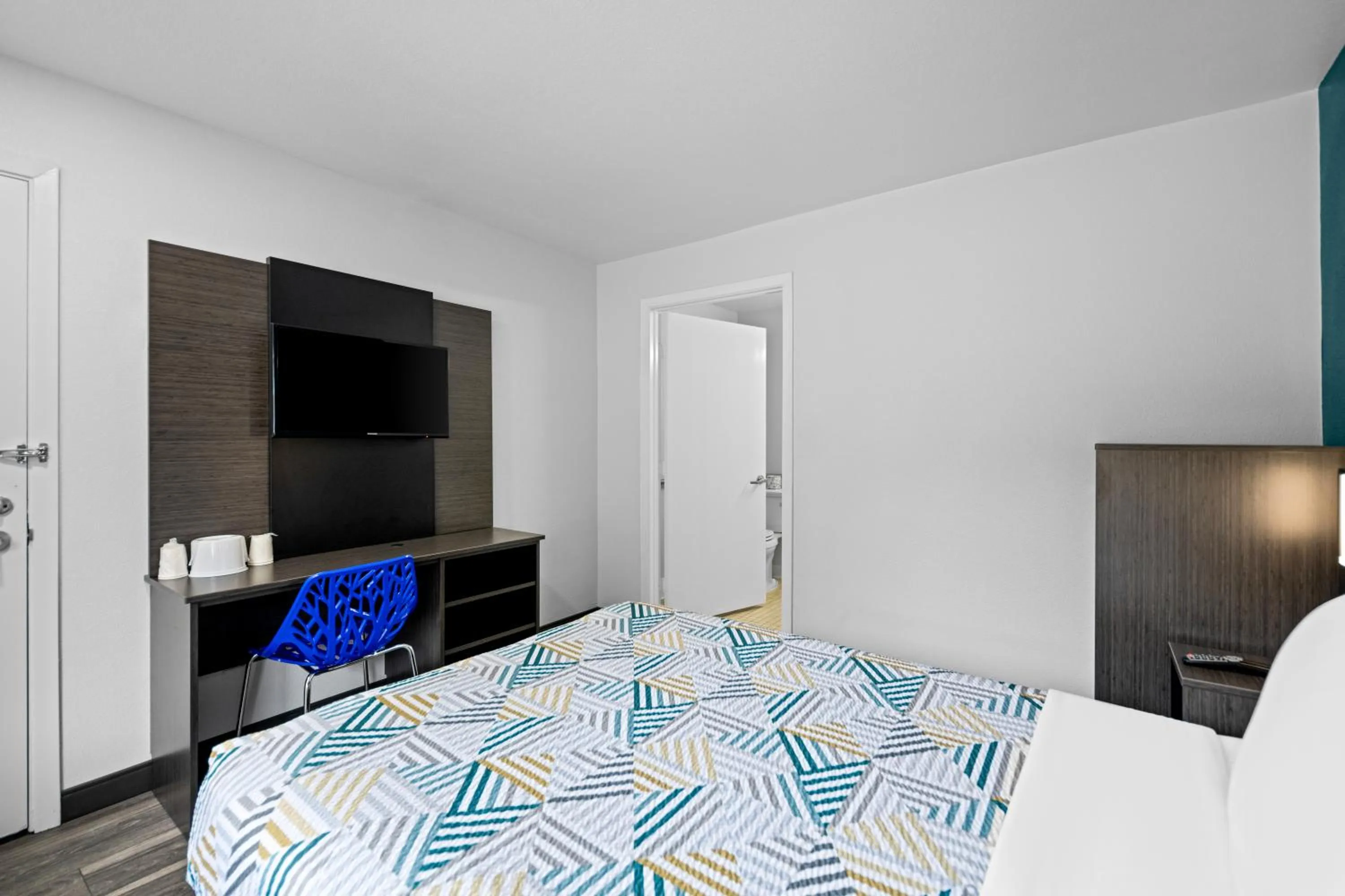 Bed in Motel 6-Monterey, CA