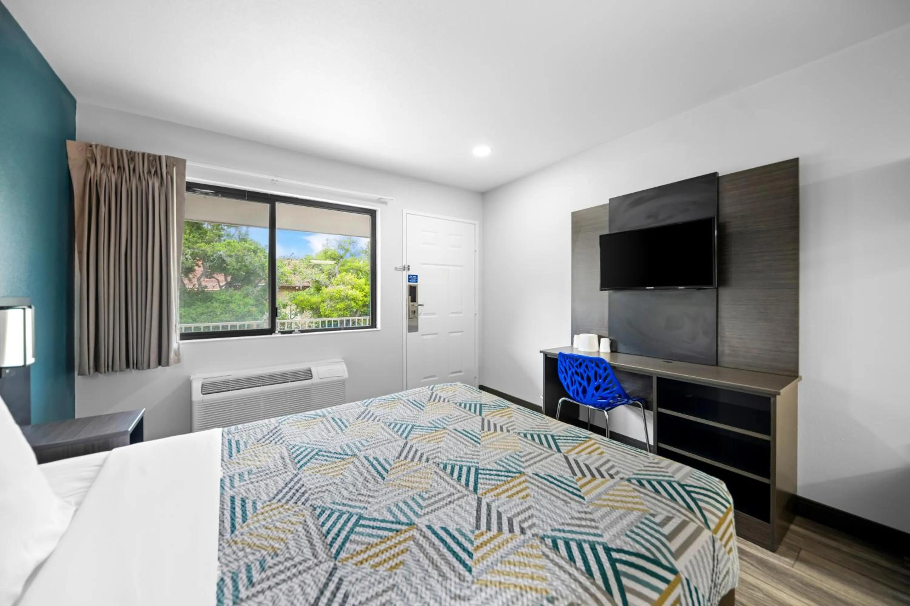 Bed in Motel 6-Monterey, CA