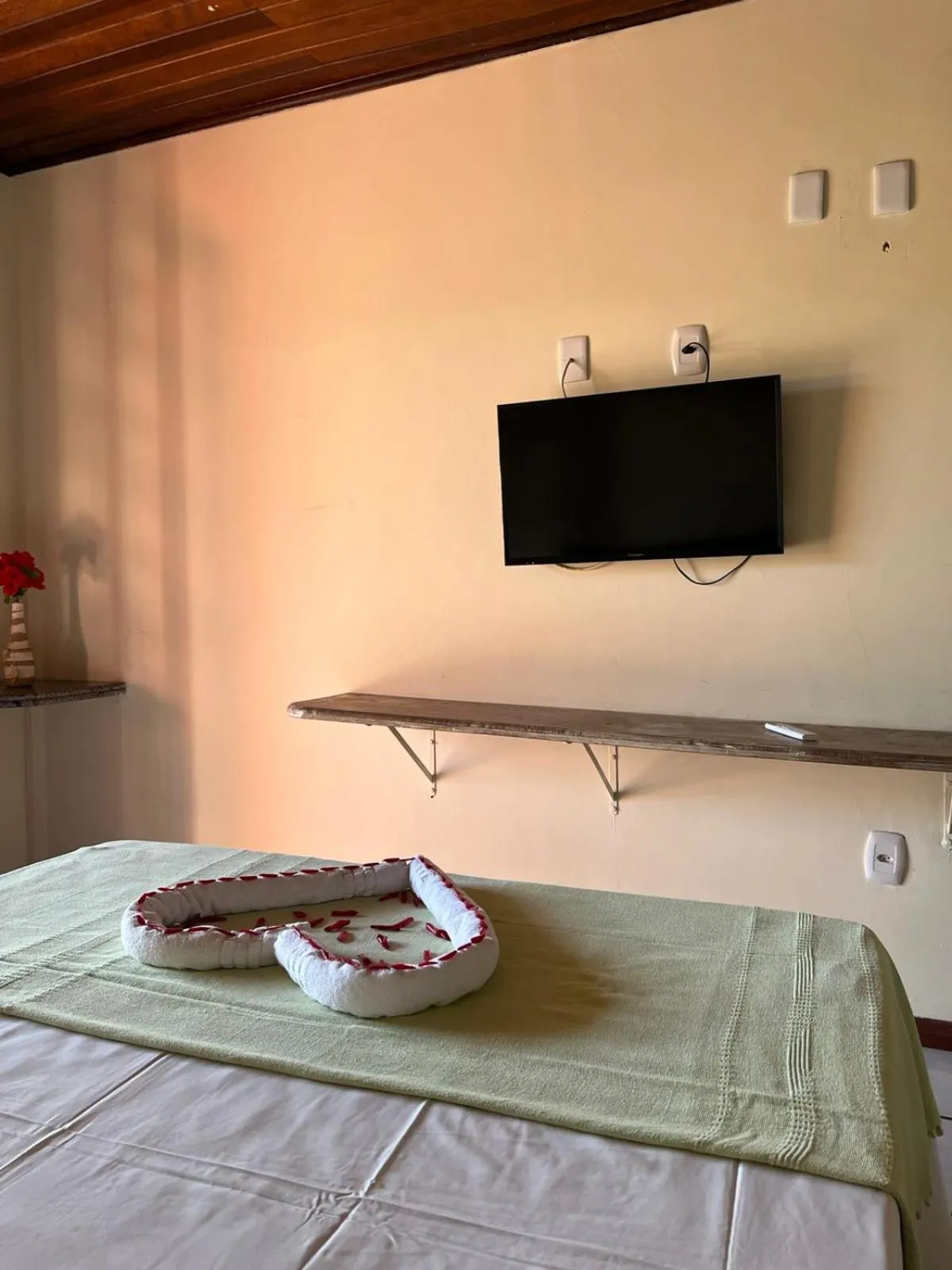 Bed in Hotel Recanto Do Sol