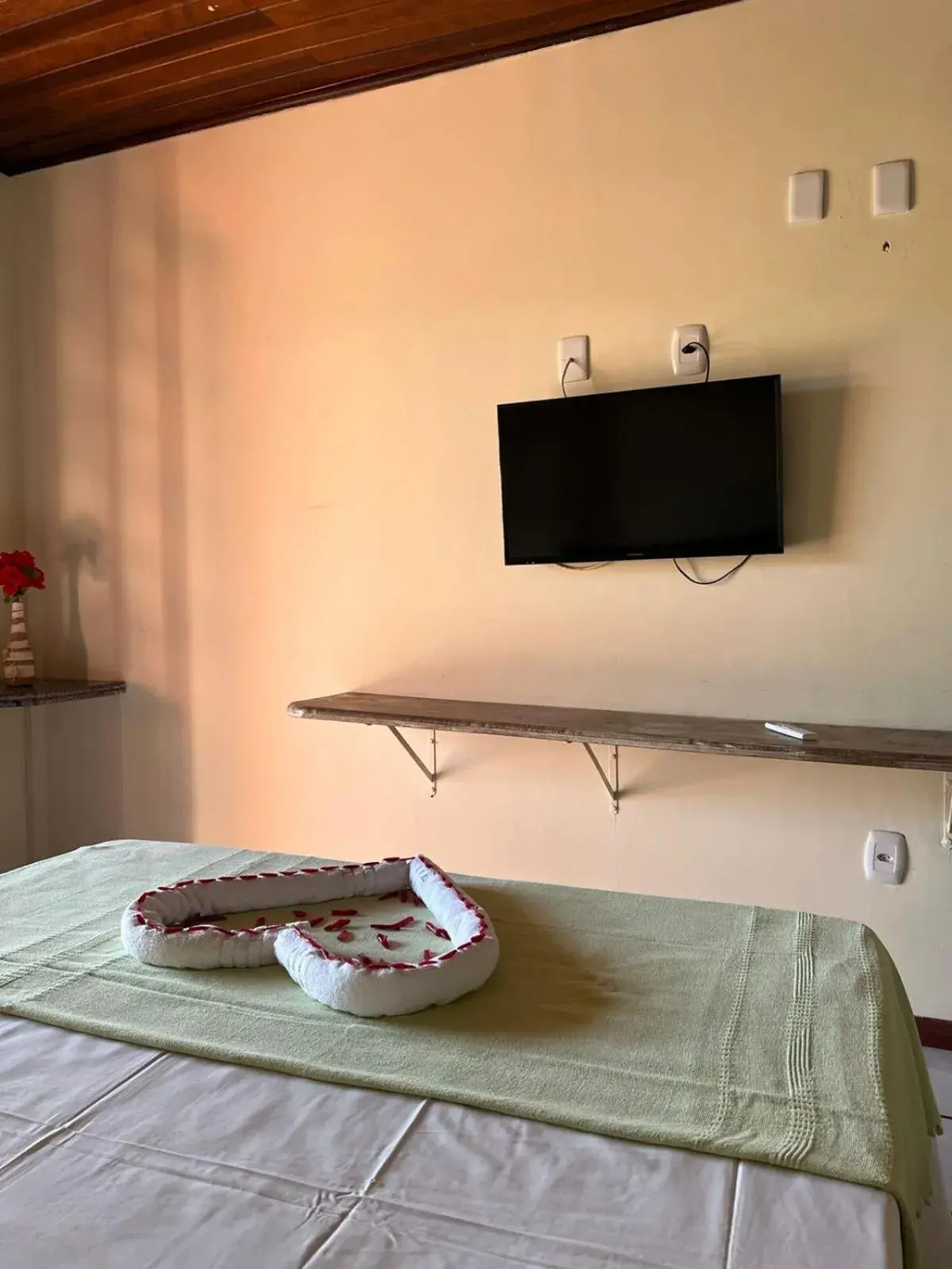 Bed in Hotel Recanto Do Sol Bed in Hotel Recanto Do Sol