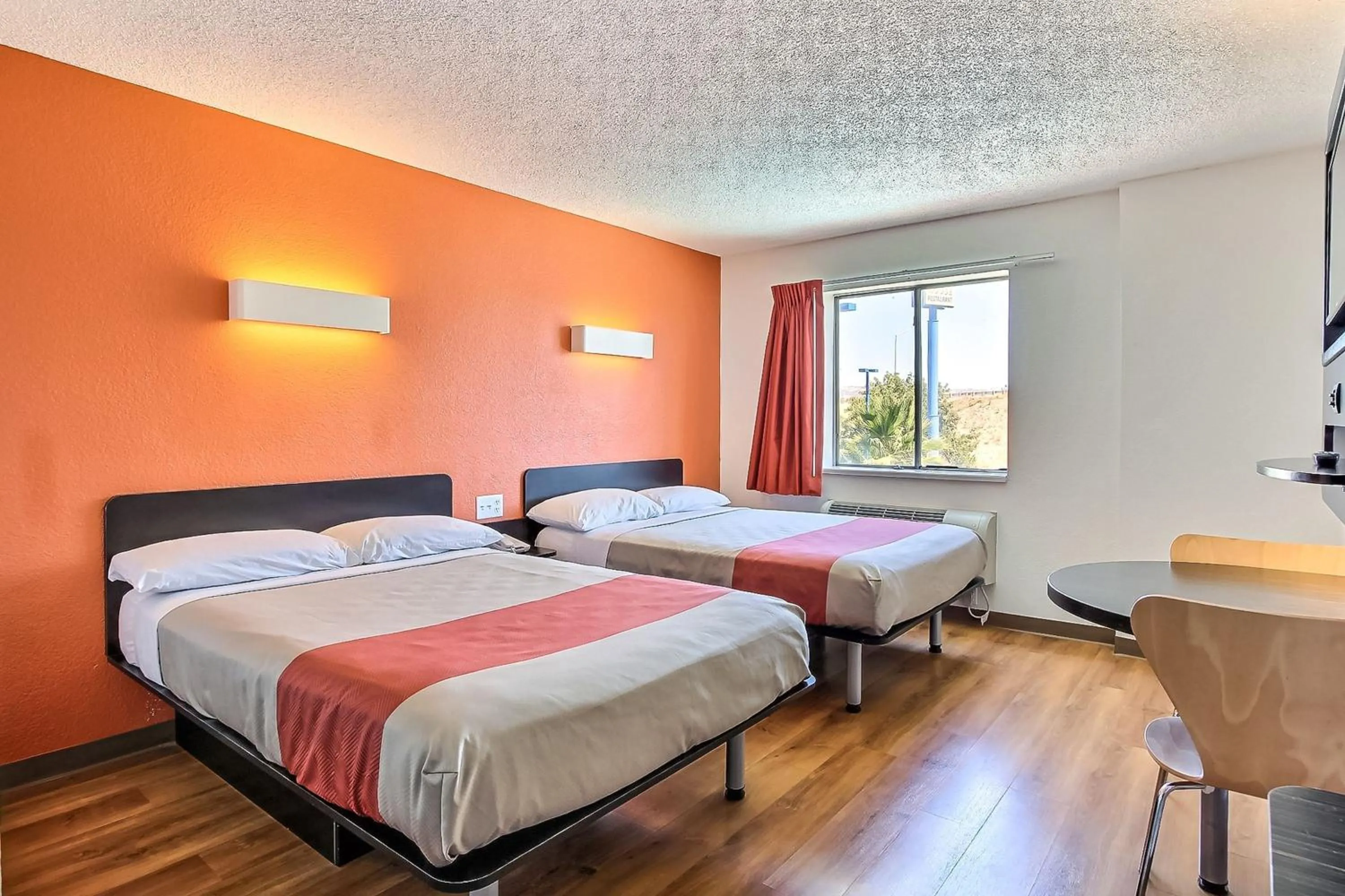 Bed in Motel 6-Gilroy, CA