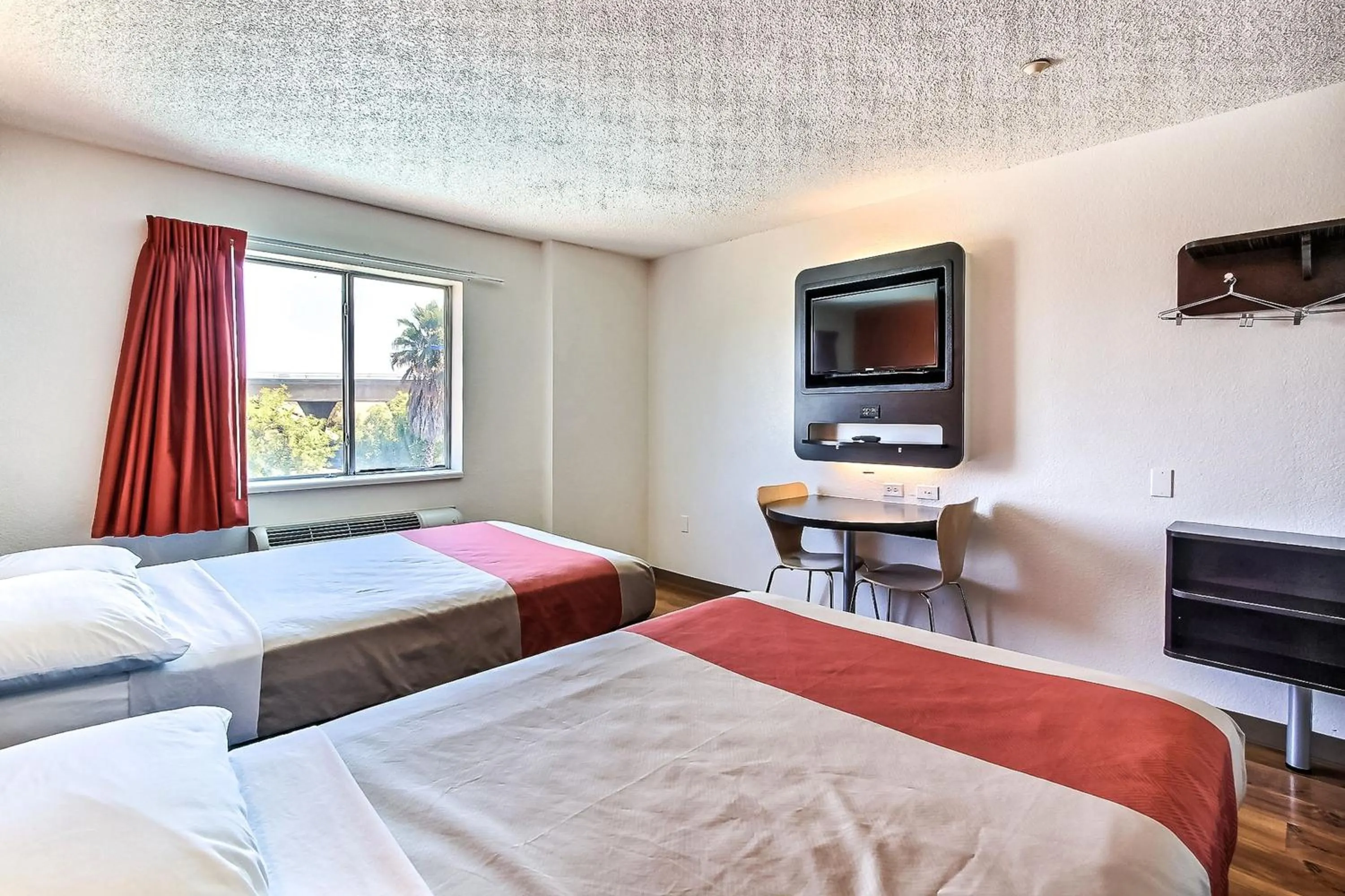 Bed in Motel 6-Gilroy, CA