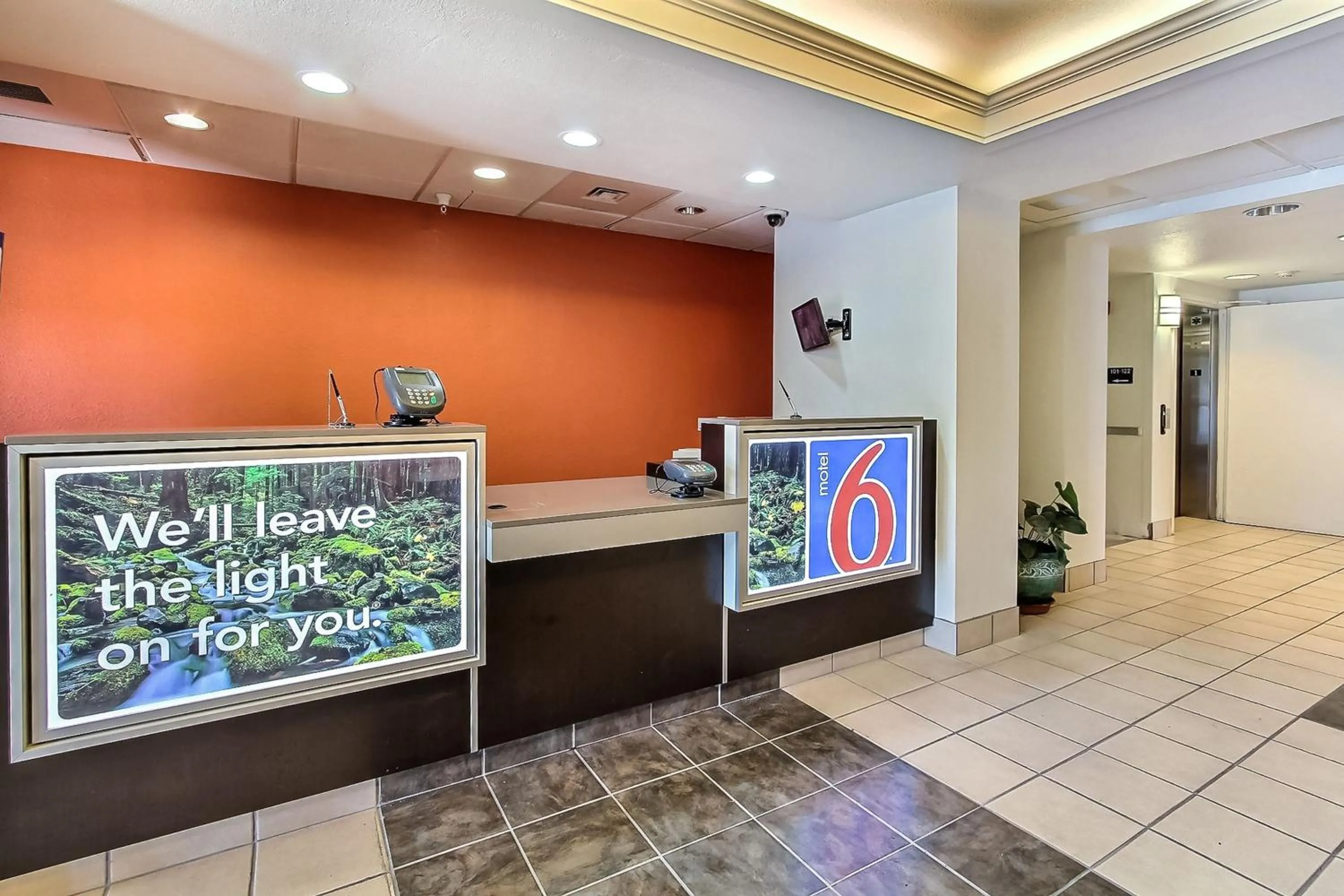 Lobby or reception in Motel 6-Gilroy, CA