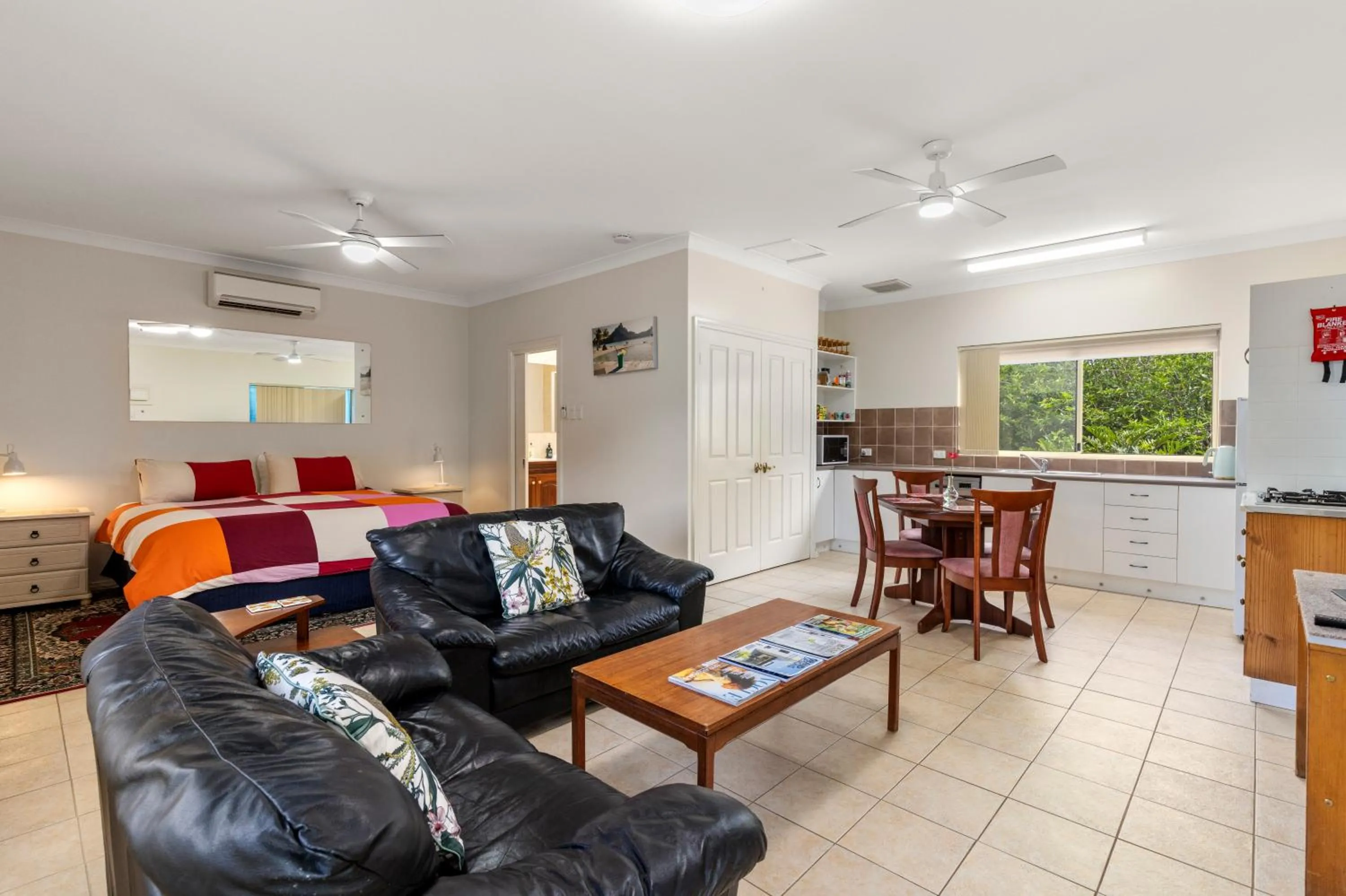 Kitchen or kitchenette in Bon Villas B&B Bonville - Adults Only, Pet Friendly Accommodation