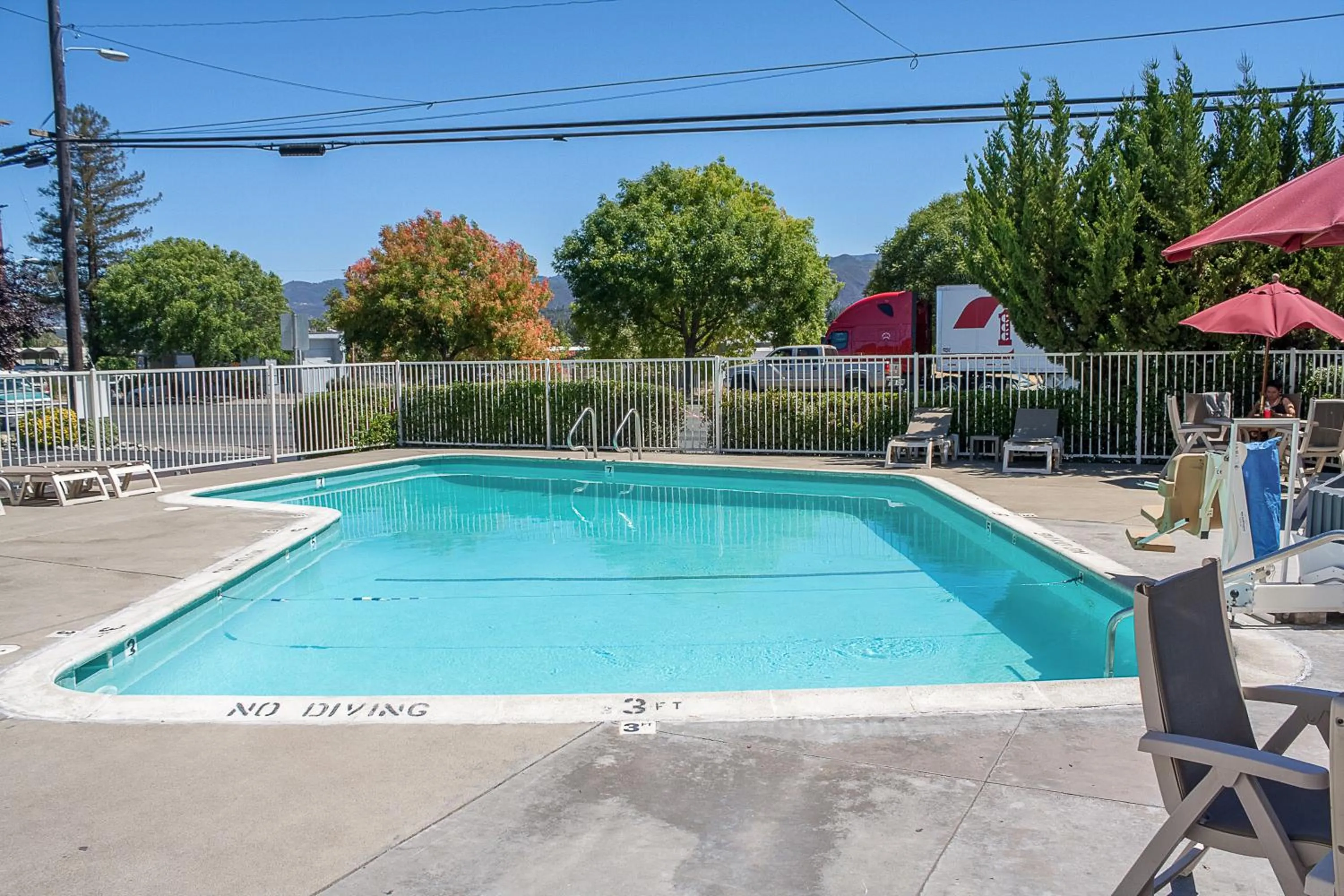 Swimming pool in Motel 6-Ukiah, CA