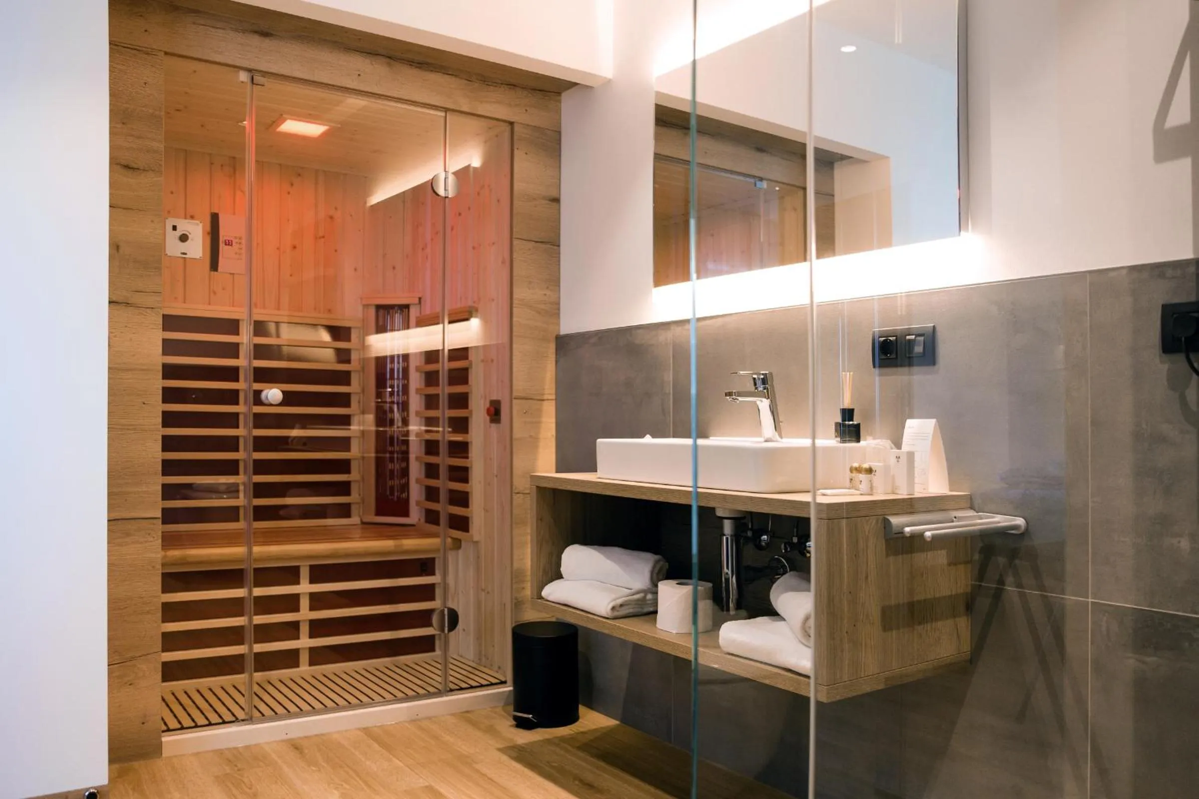 Bathroom in Patrix Hotel, Restaurant, Bar