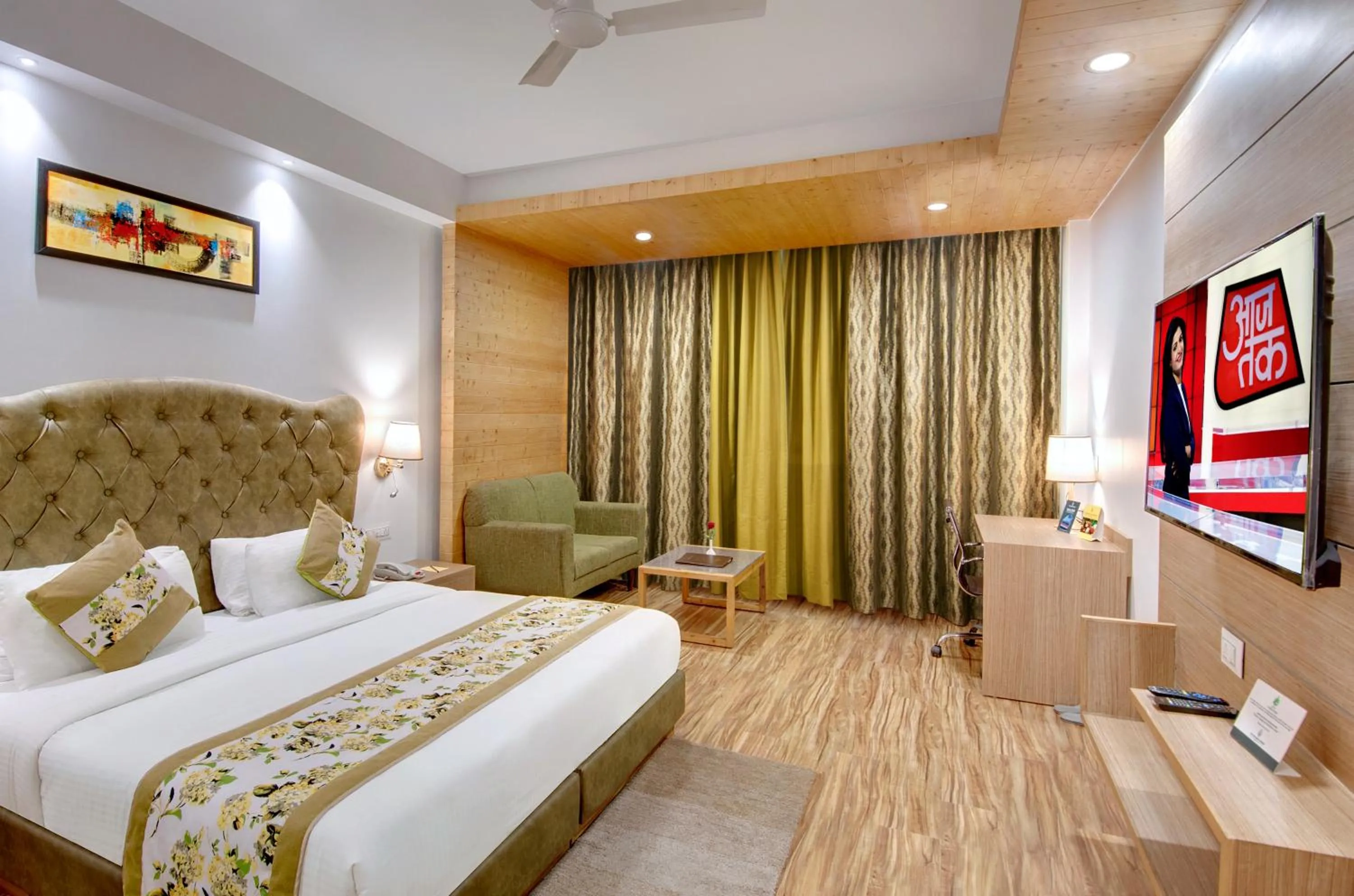 Photo of the whole room, Bed in The Orchard Greens Resort - A Centrally Heated Property