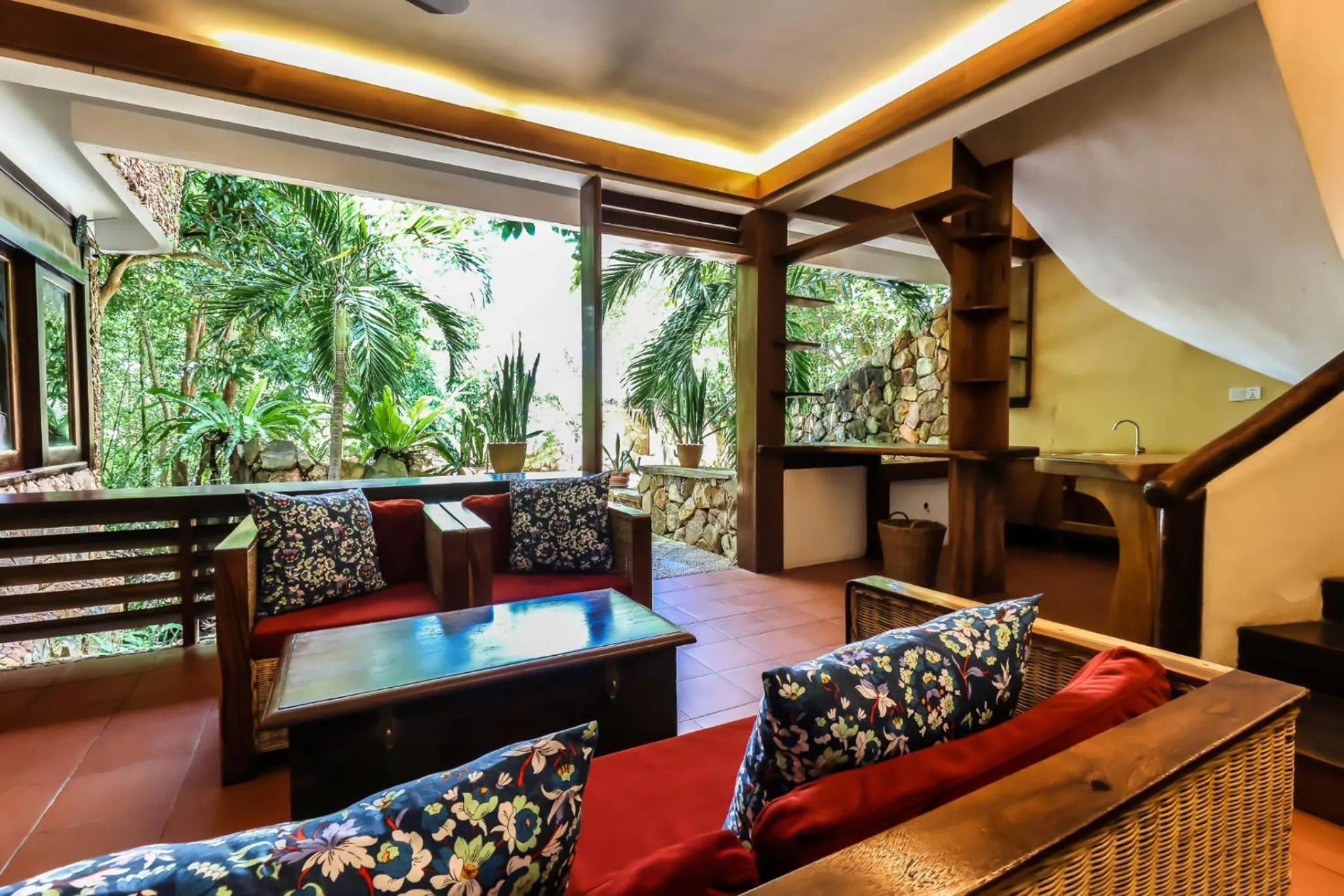 Seating area in Veranda Natural Resort