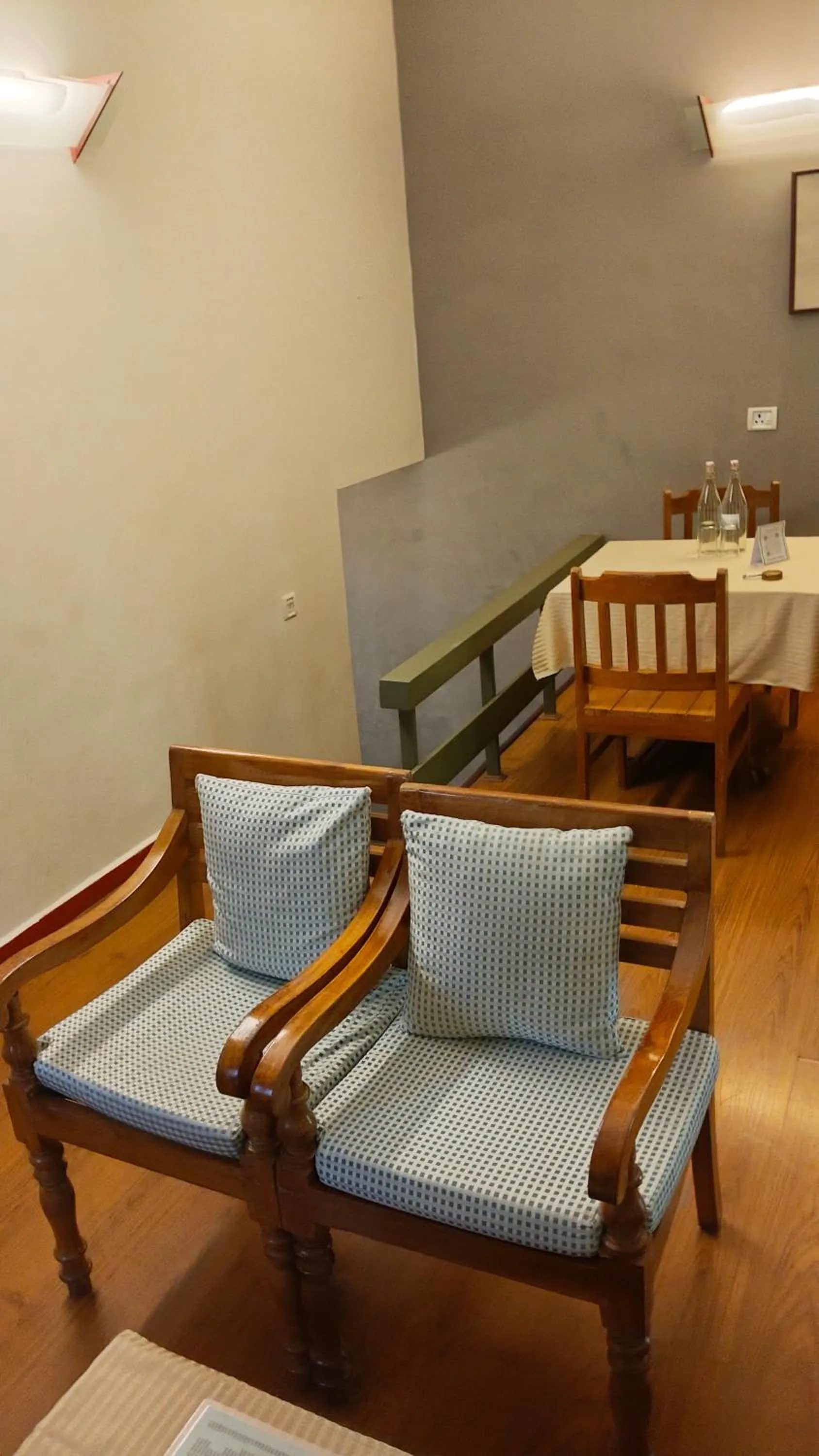 Seating area in Mountain Club Resort Munnar