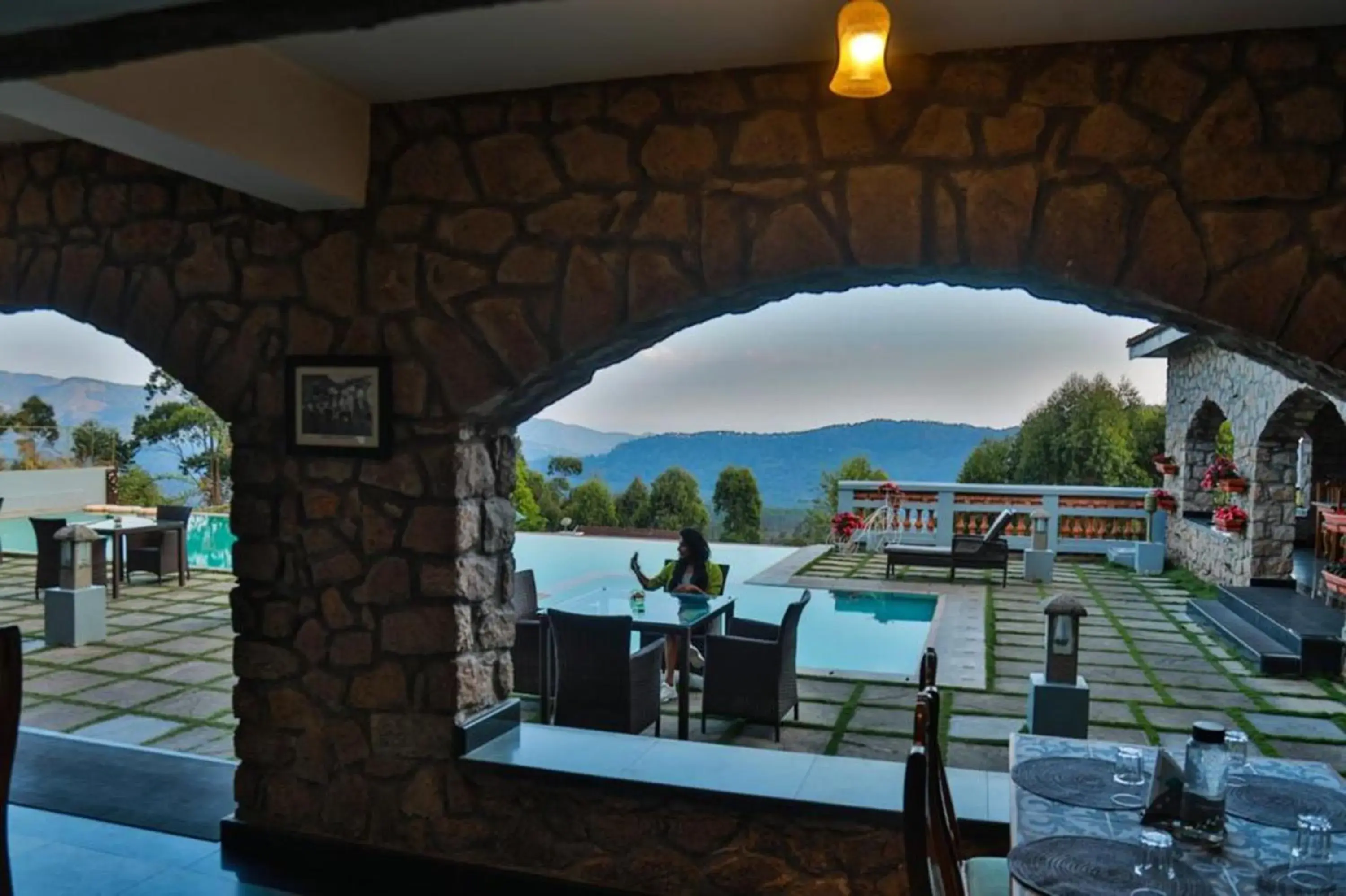 Pool view in Mountain Club Resort Munnar Pool view in Mountain Club Resort Munnar