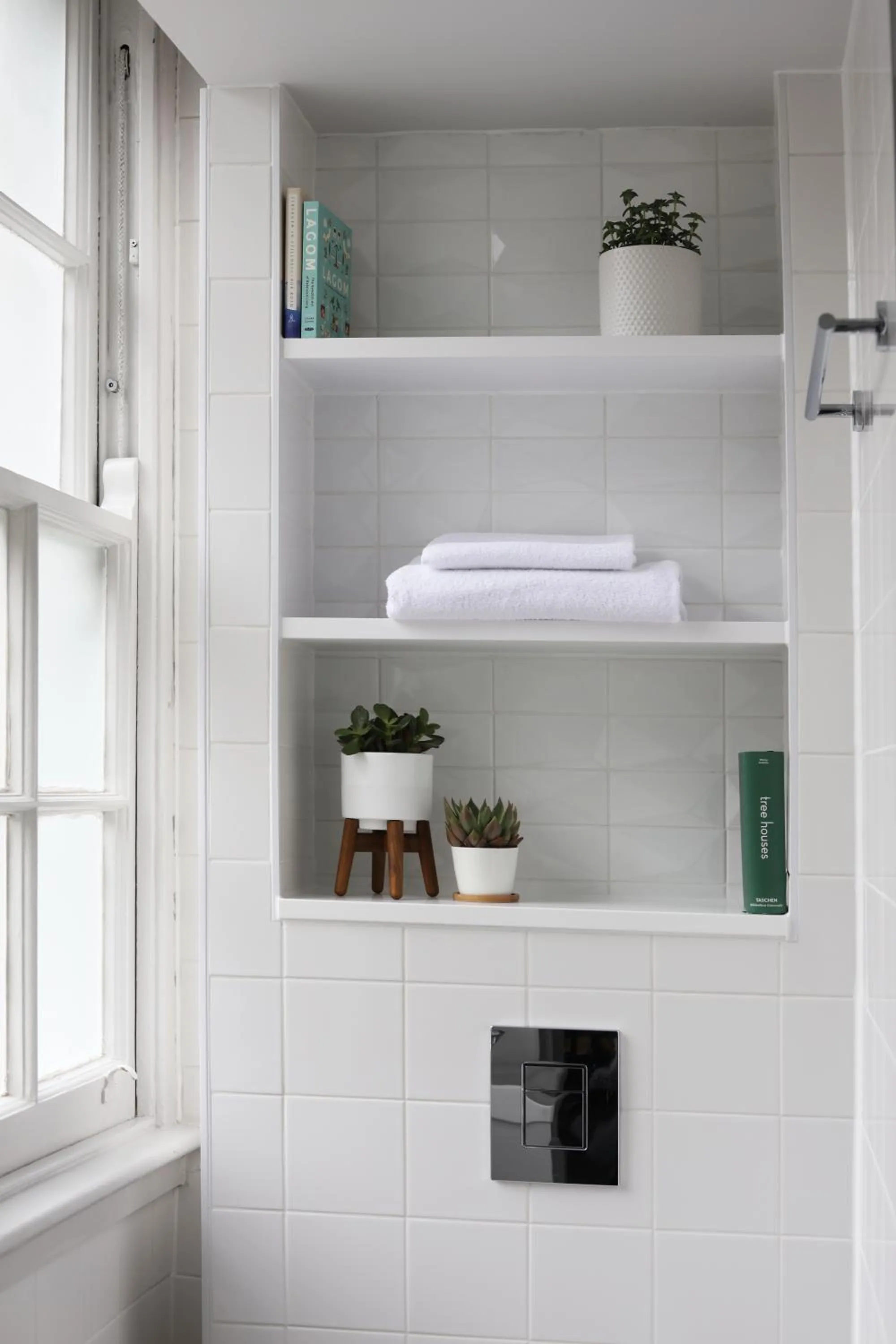 Shower in Inhabit Southwick Street, a Member of Design Hotels