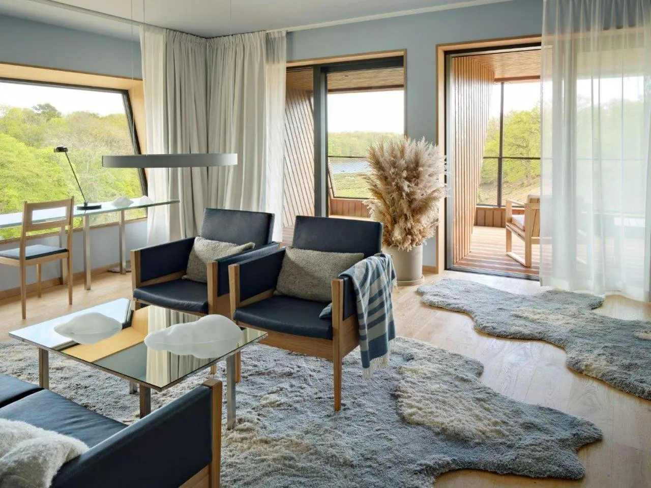 Seating area, Bed in Eriksberg Hotel & Nature Reserve