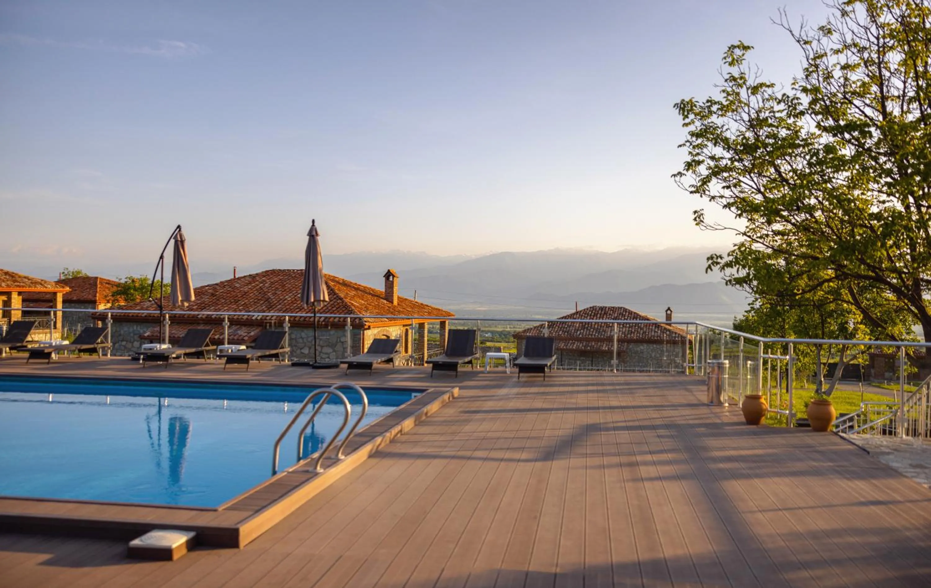 Swimming pool in Schuchmann Wines Château,Villas & SPA
