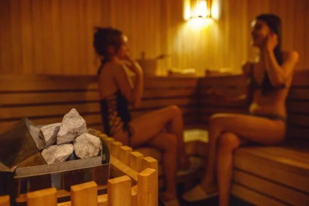 Sauna in Schuchmann Wines Château,Villas & SPA